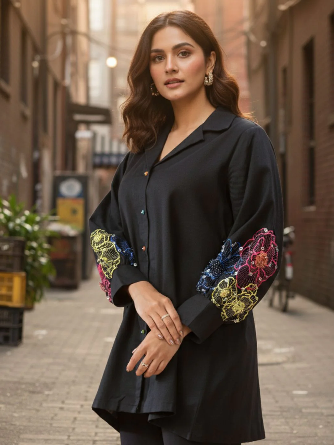 Niharika Onyx Handwork Co-ord Set - Image 2