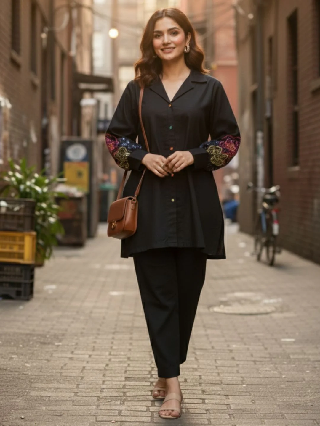Niharika Onyx Handwork Co-ord Set - Image 4
