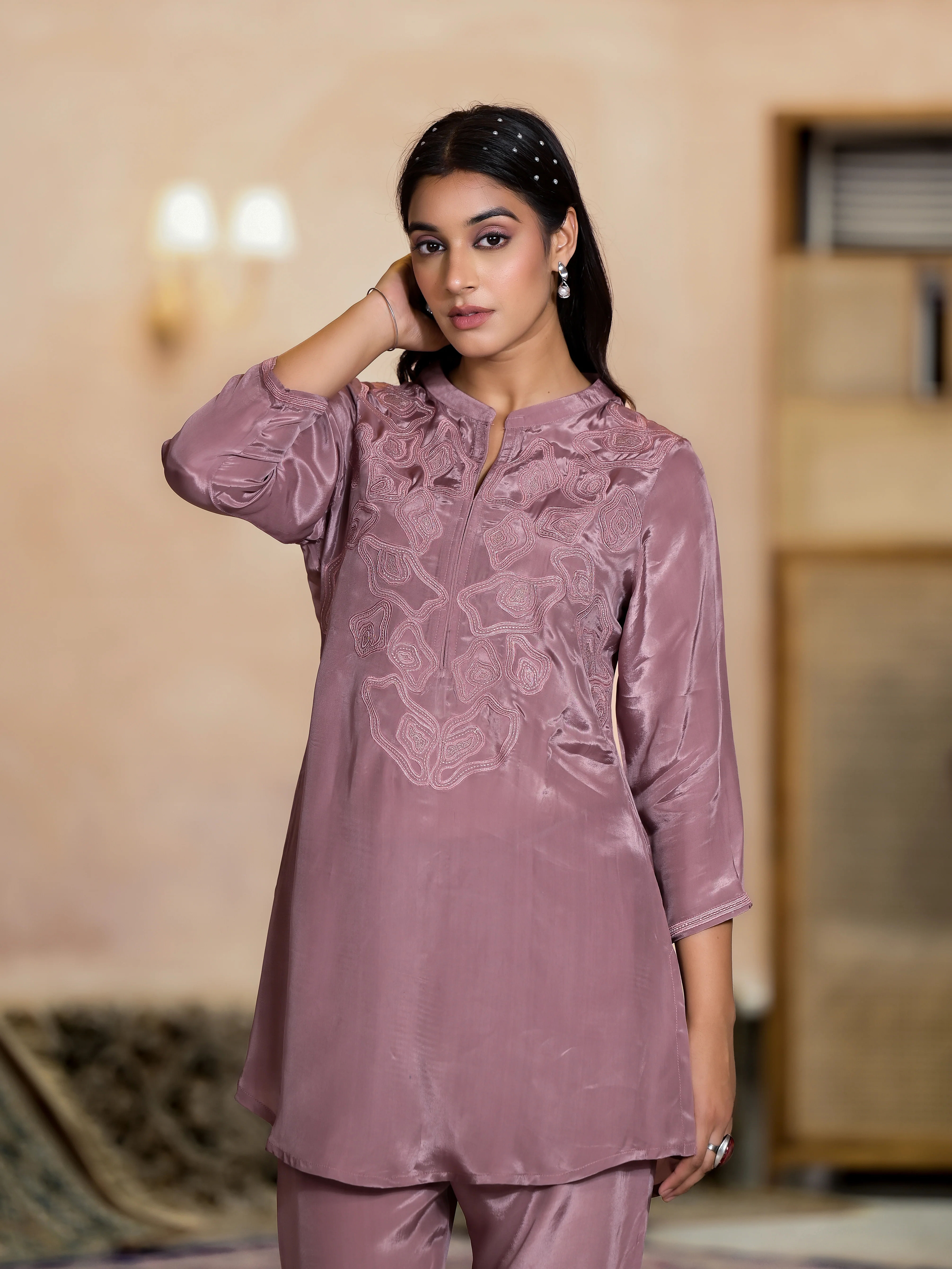 Irene Rose Embroidery Premium Co-ord Set - Image 2