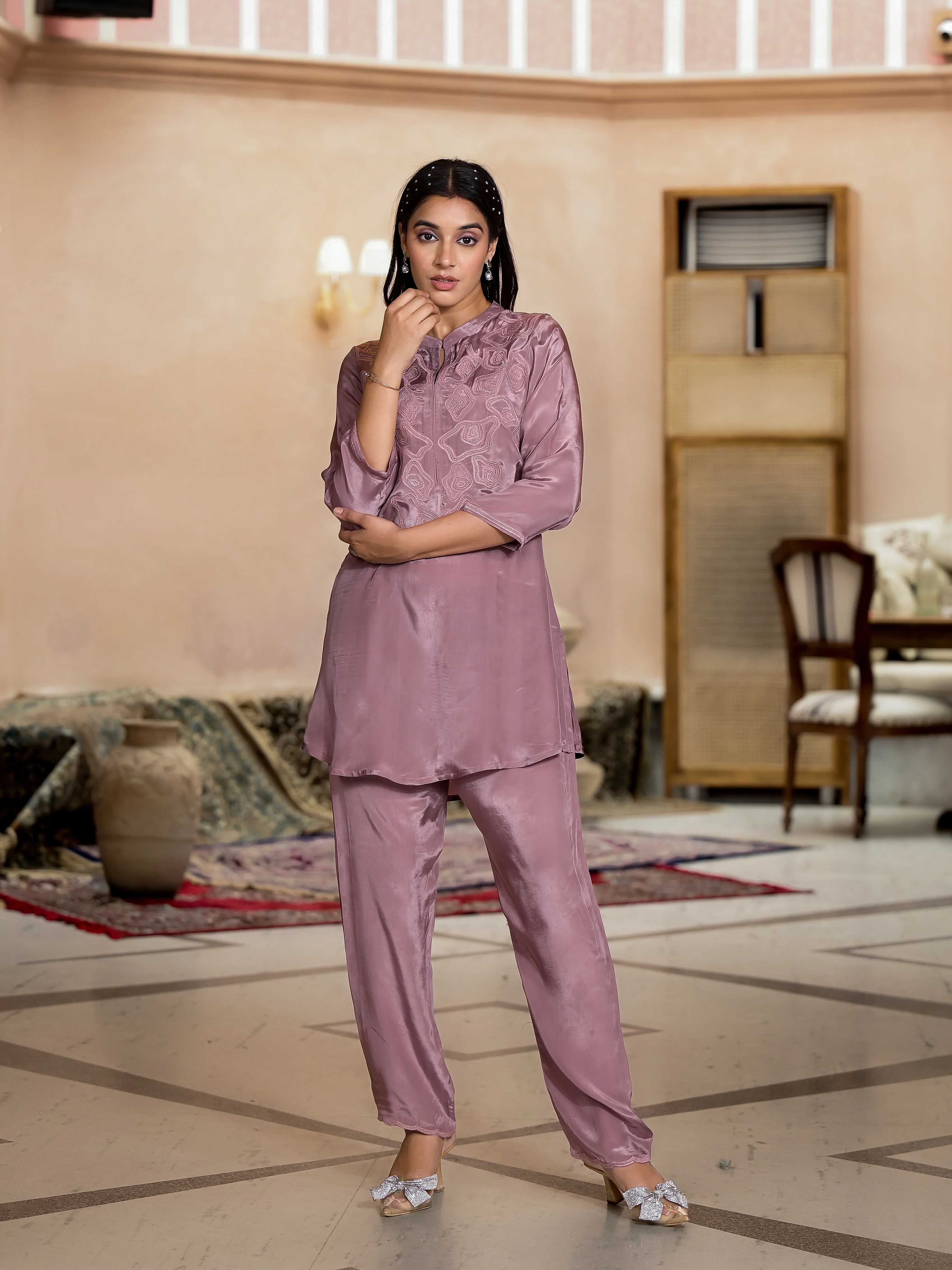 Irene Rose Embroidery Premium Co-ord Set - Image 6