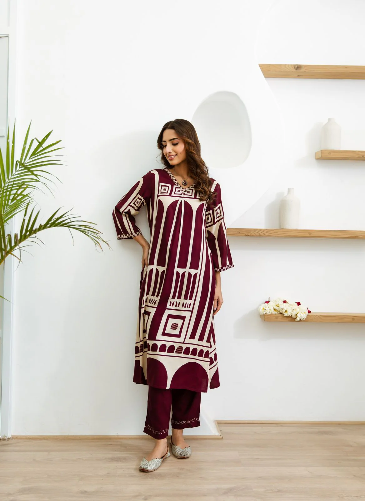Sargun Mulberry Digital Printed Kurta Pant Set - Image 3