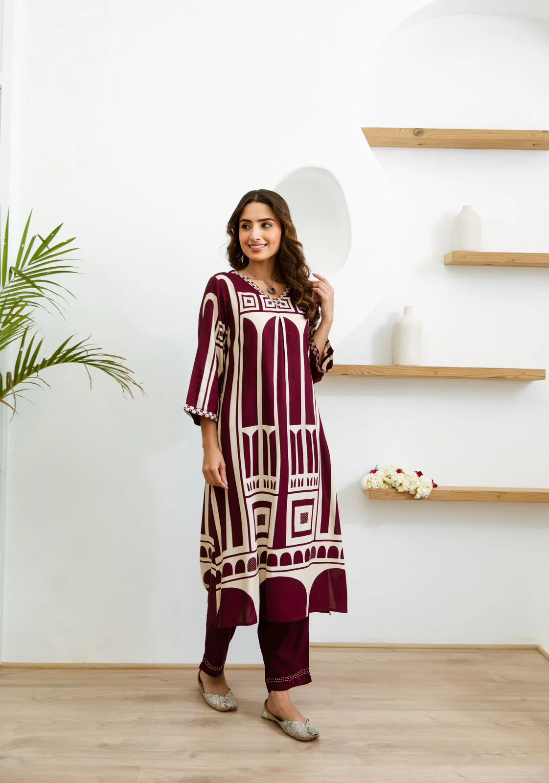 Sargun Mulberry Digital Printed Kurta Pant Set - Image 5