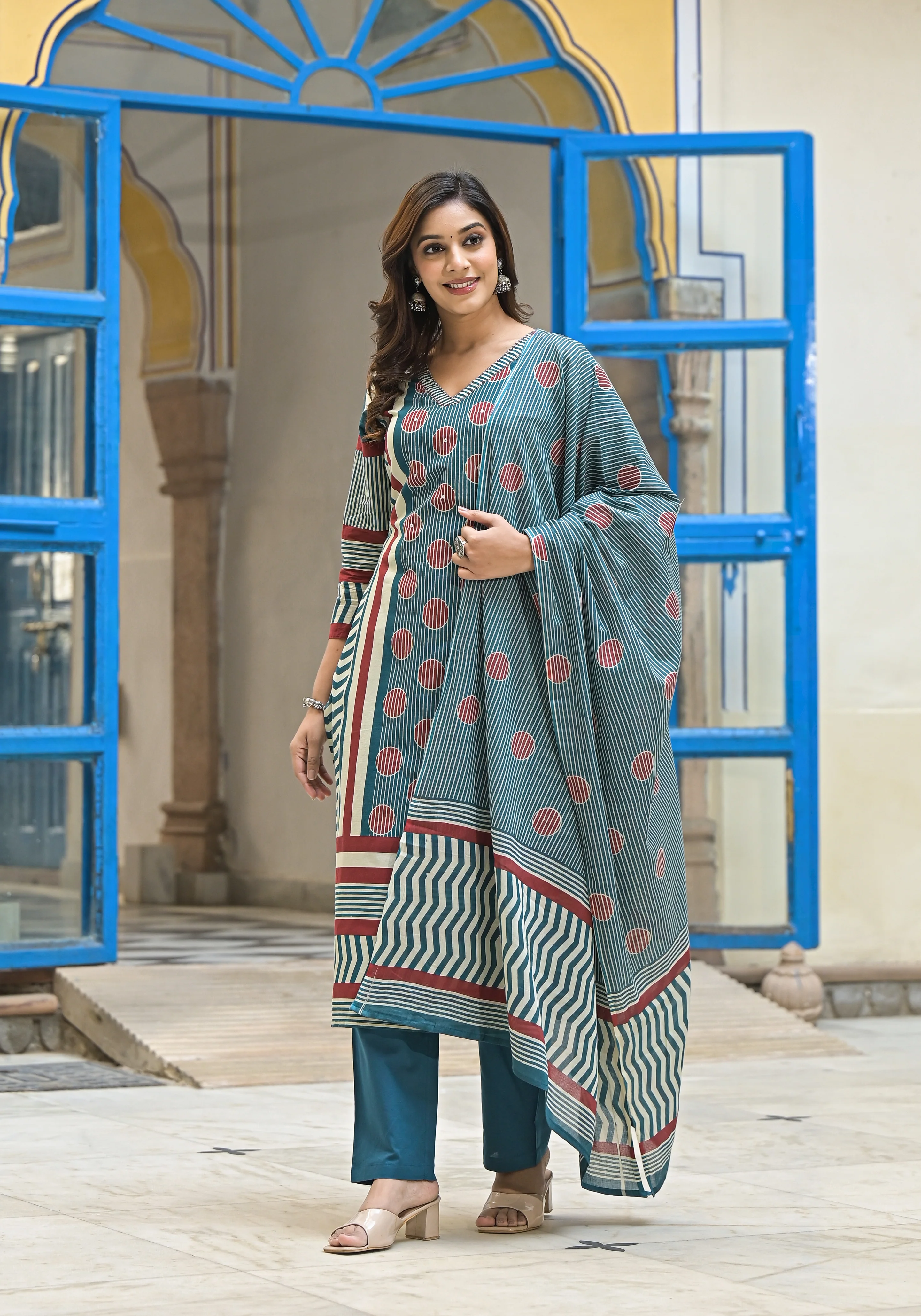 Hiya Ocean Cotton Suit set - Image 3