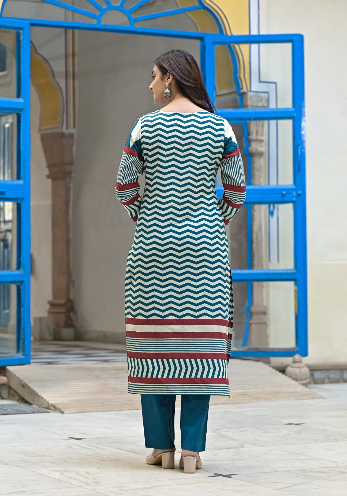 Hiya Ocean Cotton Suit set - Image 6
