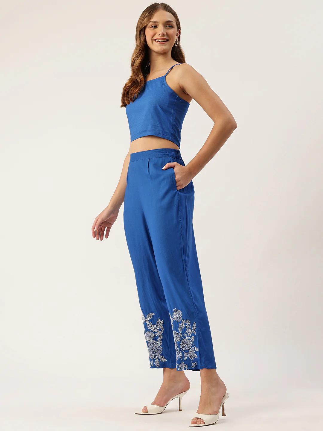 Raya Ocean Embroidred Co-ord Set - Image 3