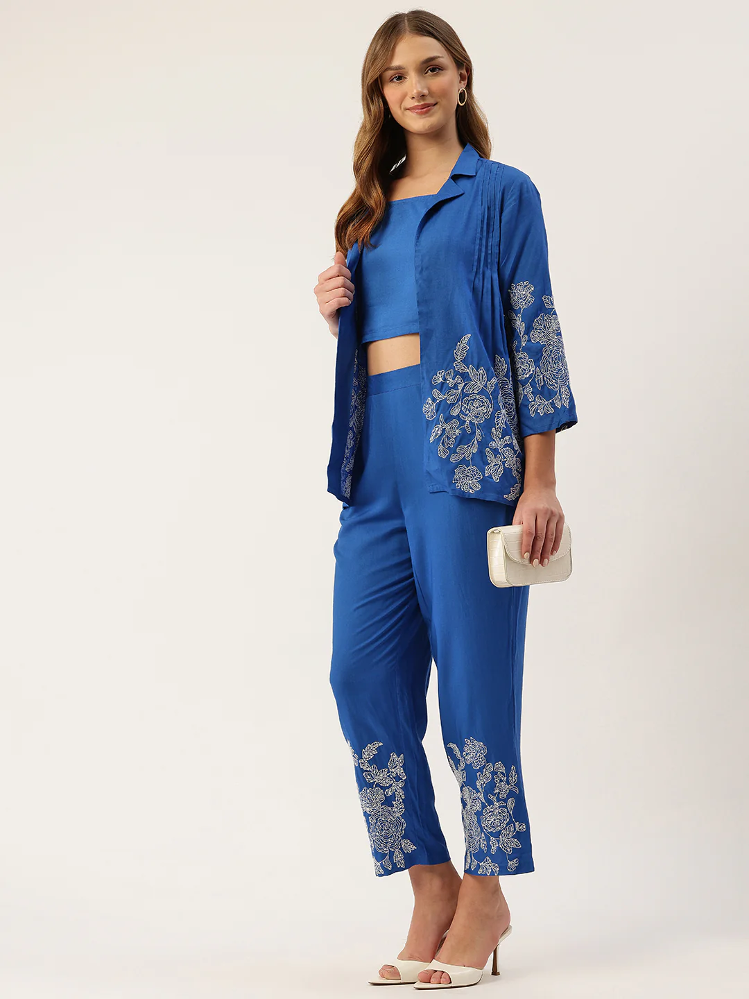 Raya Ocean Embroidred Co-ord Set - Image 5