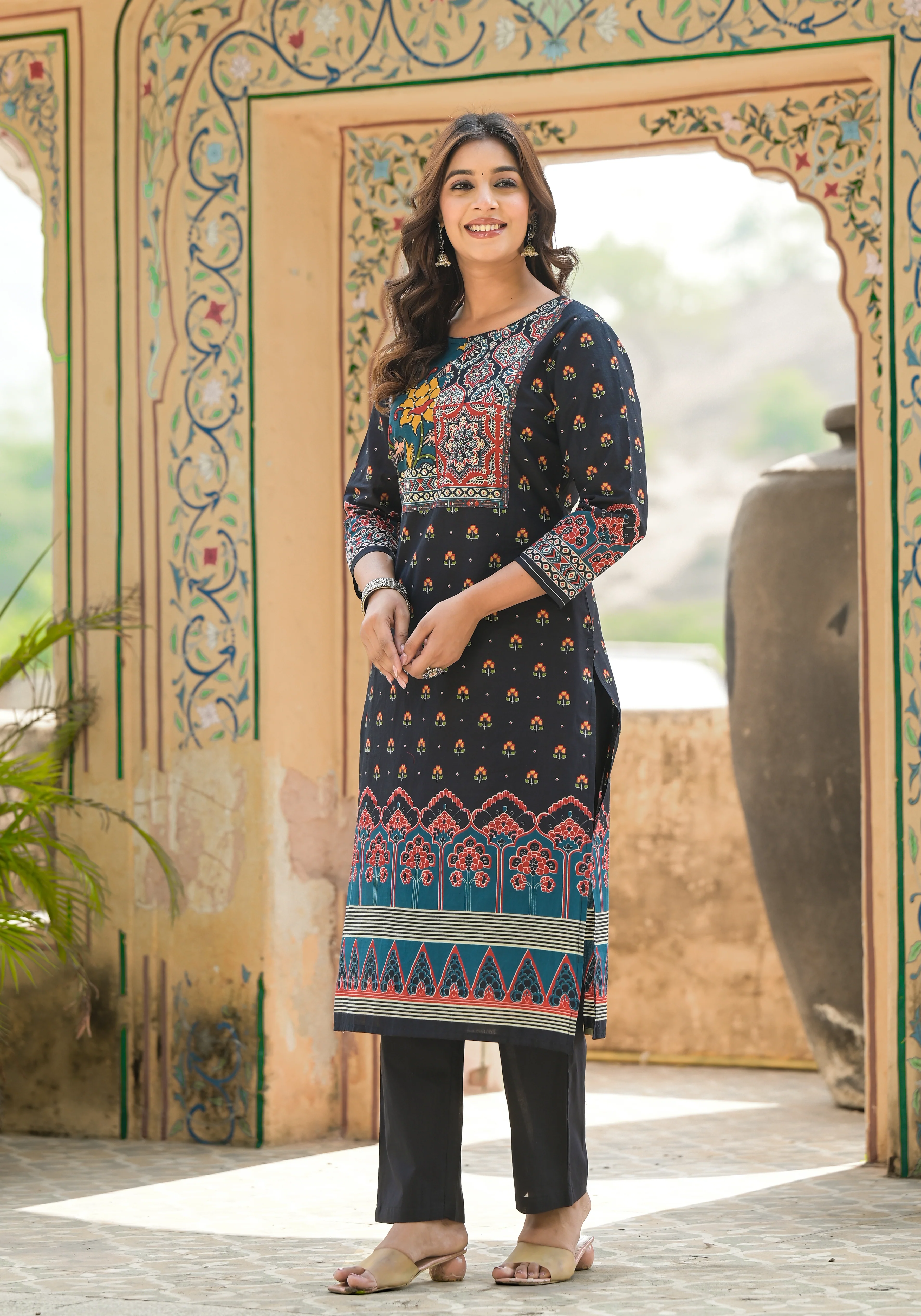 Aranya Jade Pure Cotton Suit Set - Image 4