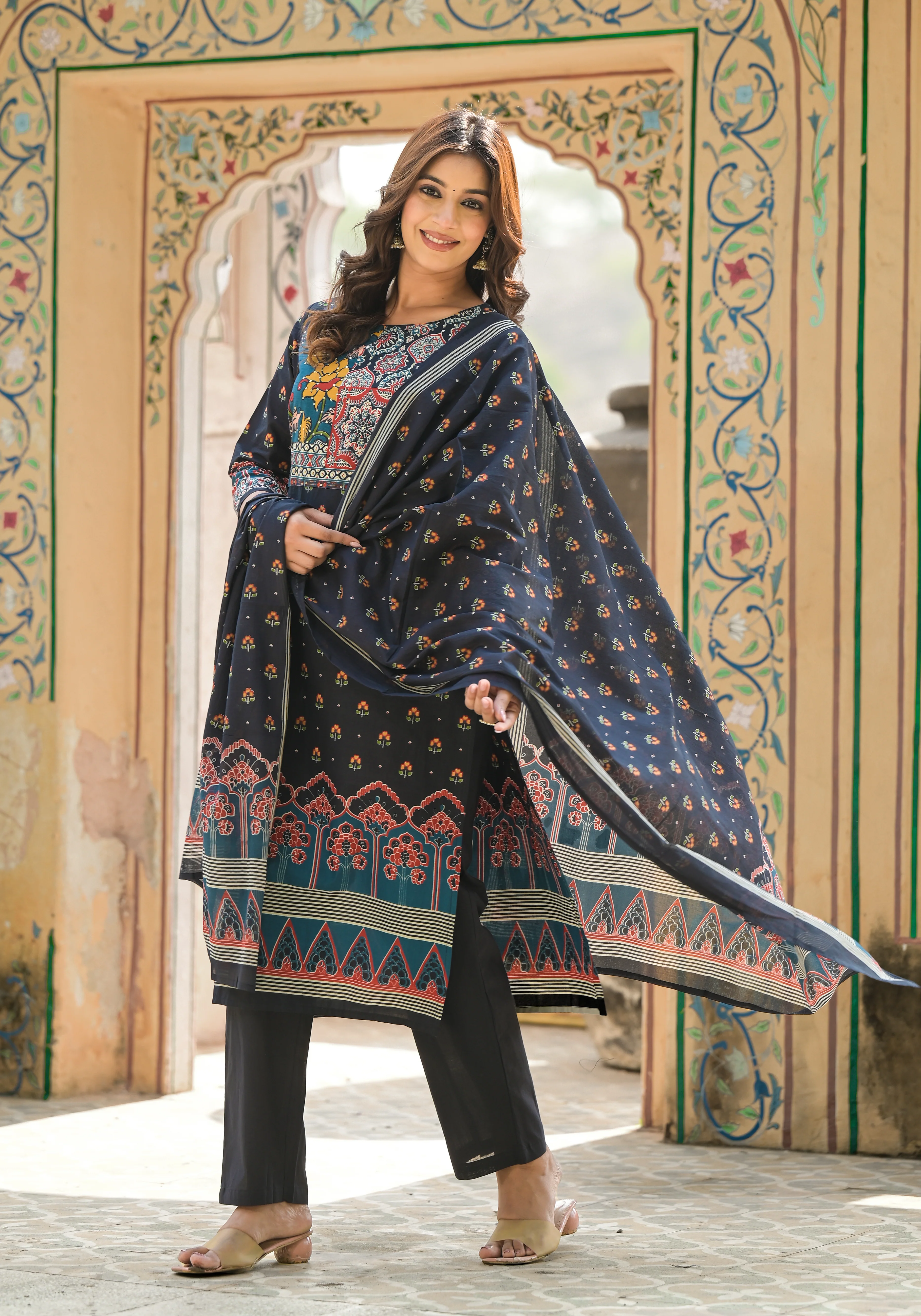 Aranya Jade Pure Cotton Suit Set - Image 5
