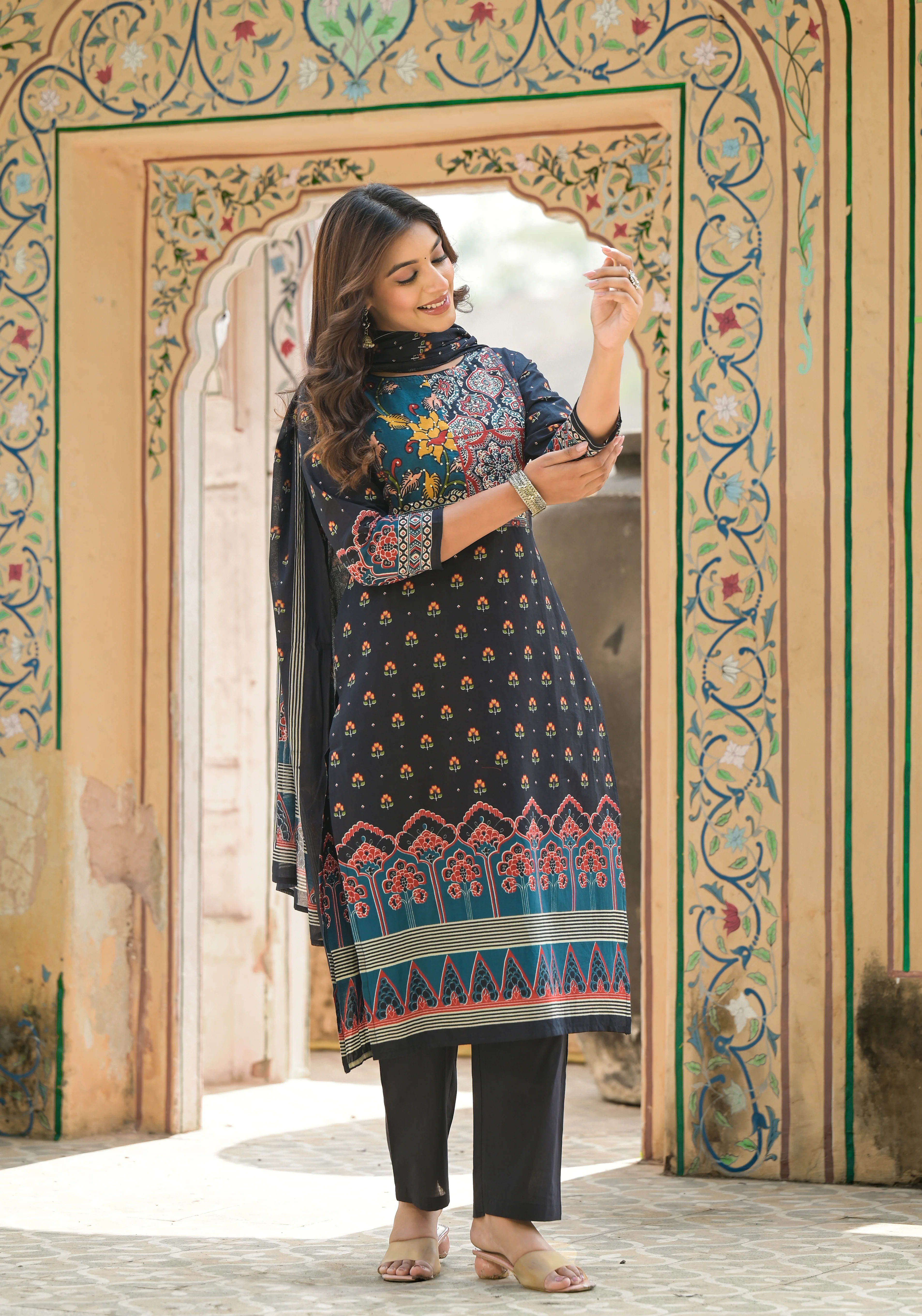 Aranya Jade Pure Cotton Suit Set - Image 7