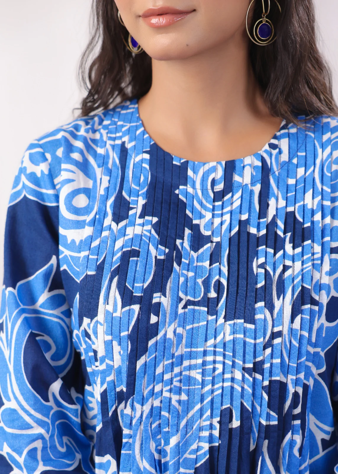 Harshini Sapphire Printed Cotton Co-ord Set - Image 21