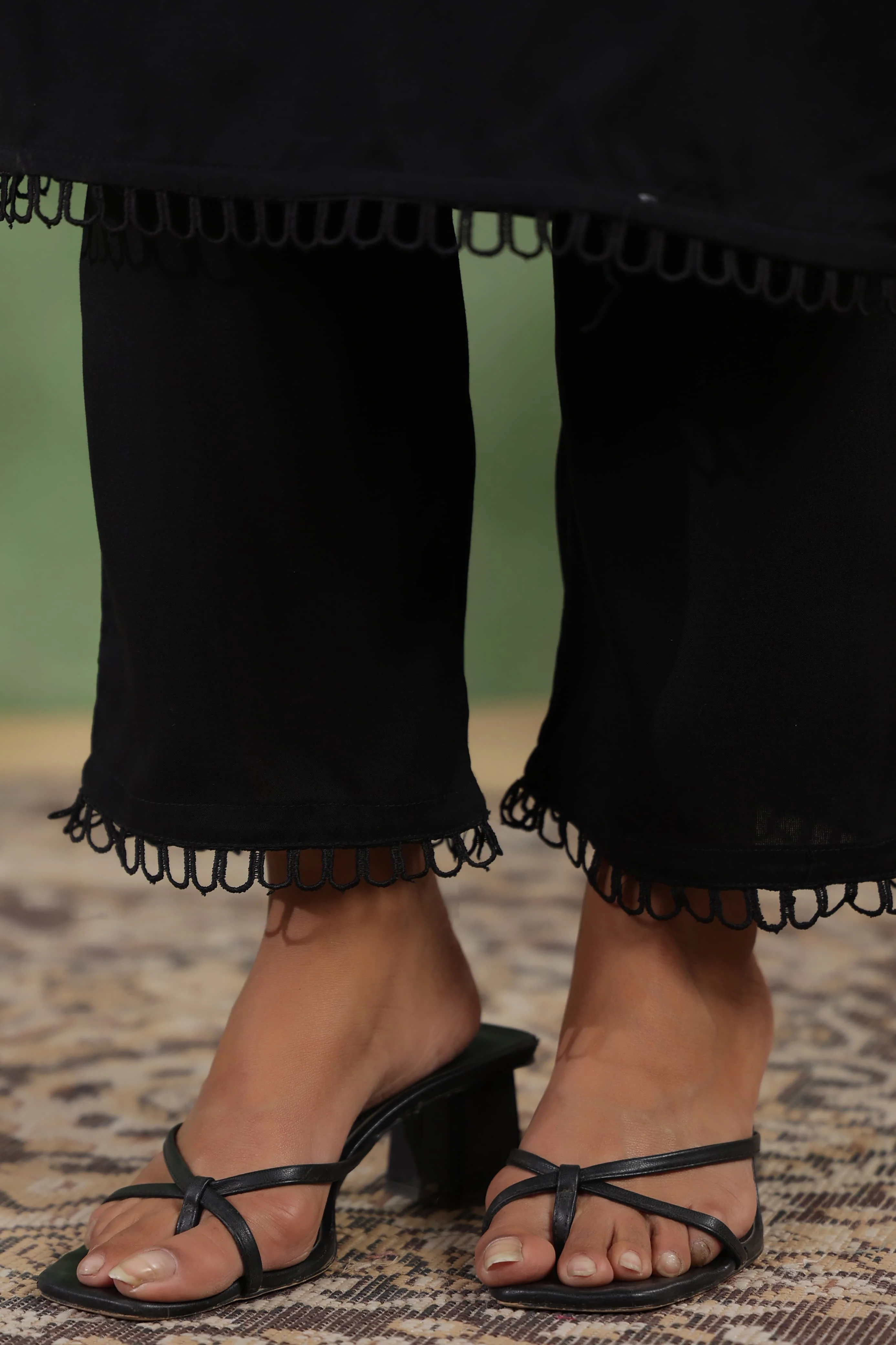 Mihira Jade Embroidery Kurta Pant Set - Image 5
