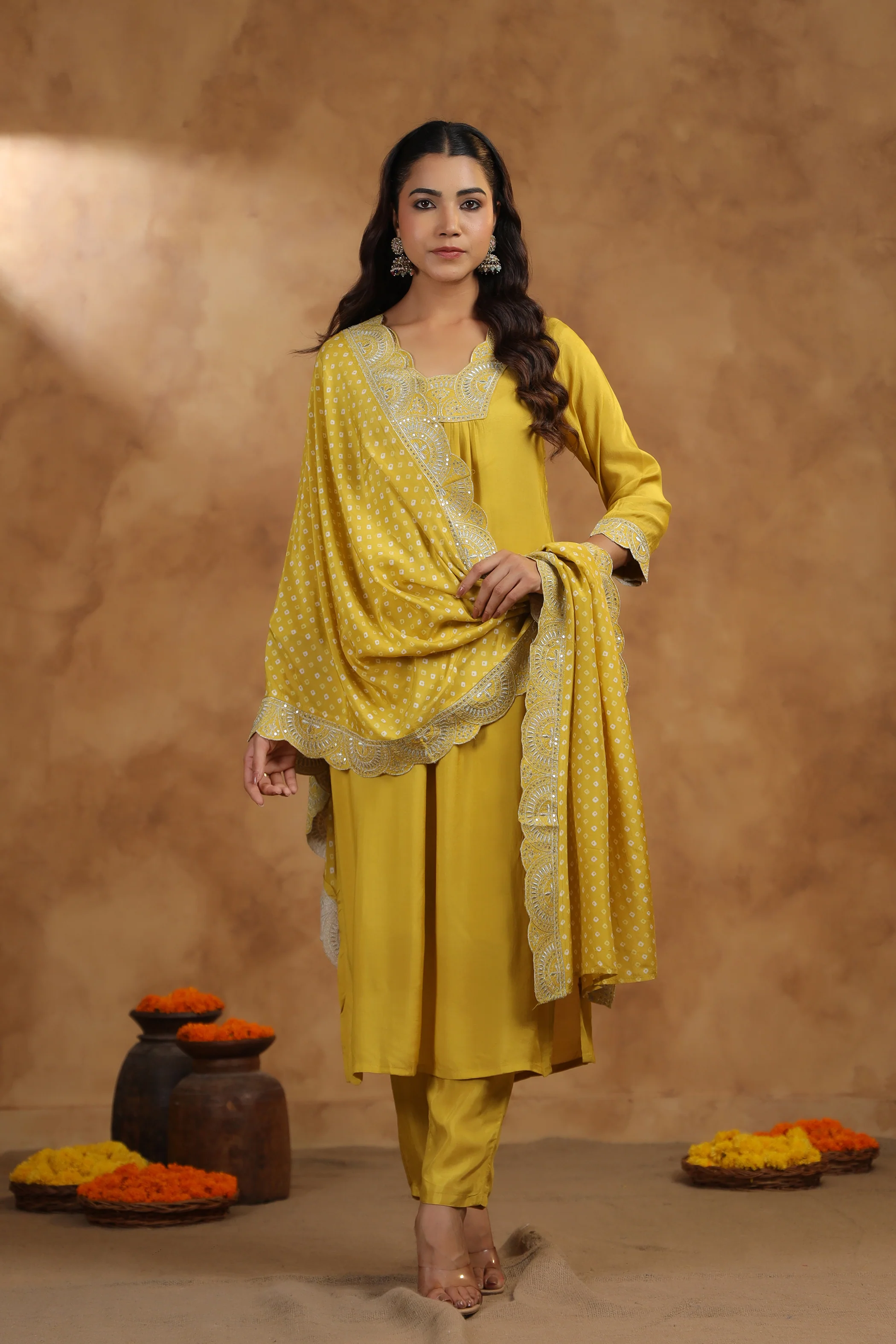 ADRIKA SUNSHINE EMBROIDEREY WORK SUIT SET - Image 6