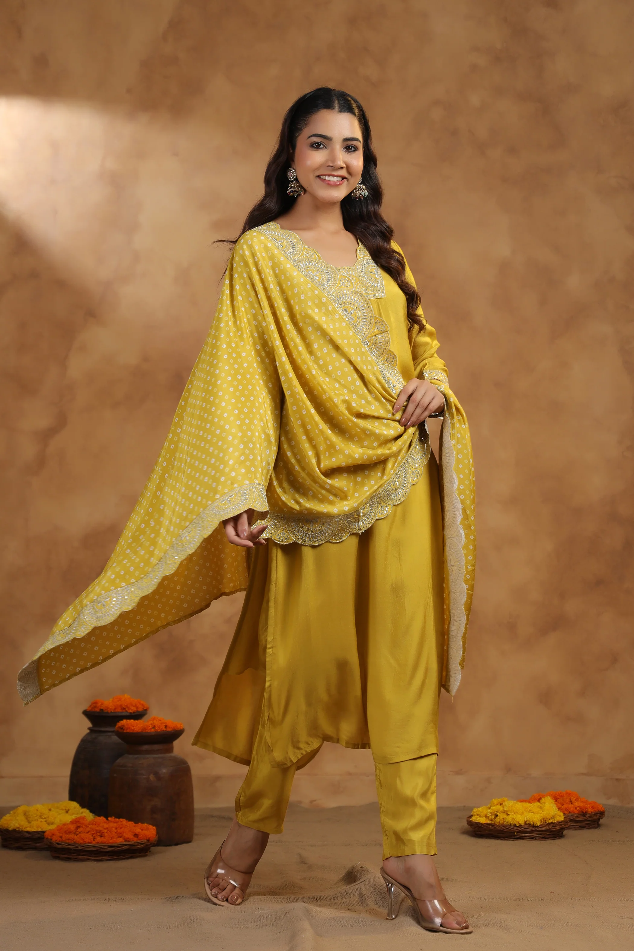 ADRIKA SUNSHINE EMBROIDEREY WORK SUIT SET - Image 7