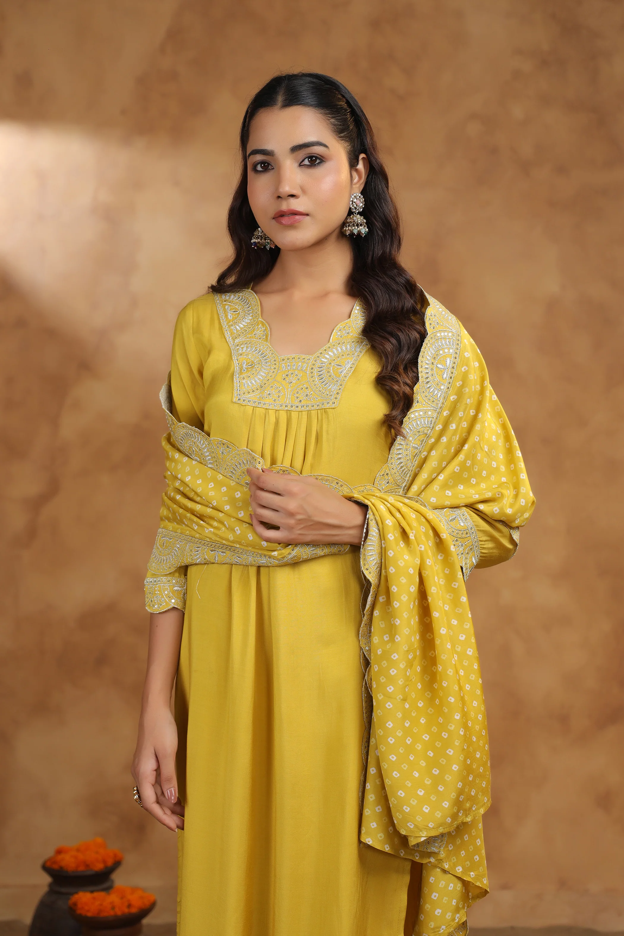 ADRIKA SUNSHINE EMBROIDEREY WORK SUIT SET - Image 8