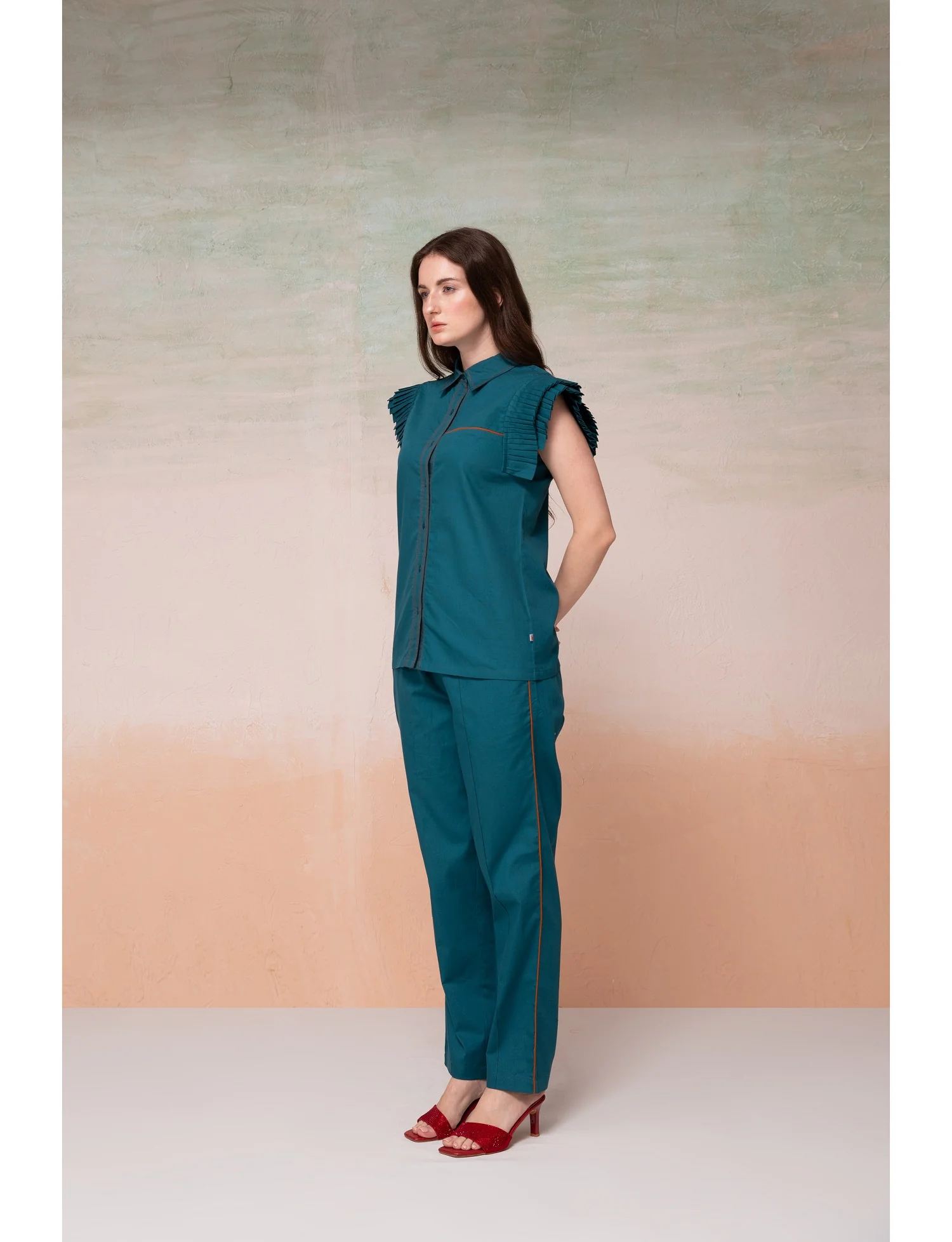 Noah Peacock Cotton Co-ord Set - Image 4