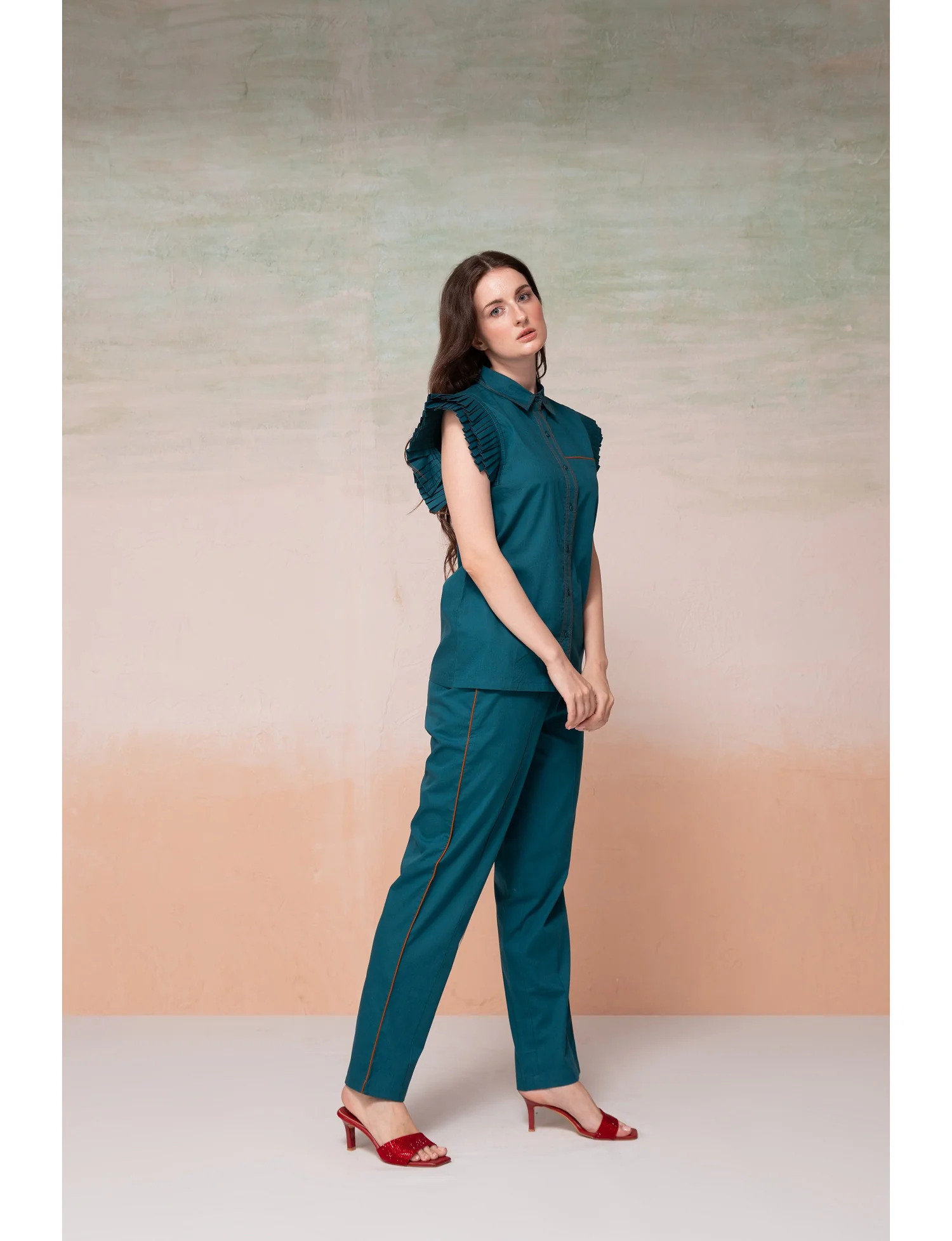 Noah Peacock Cotton Co-ord Set - Image 5