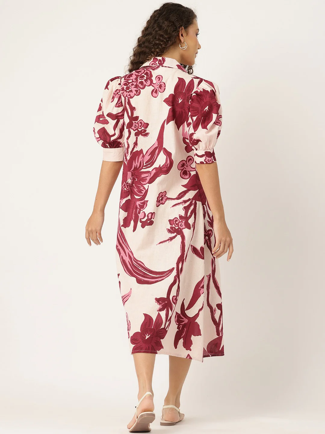 Purna Mulberry Printed Cotton Dress - Image 7