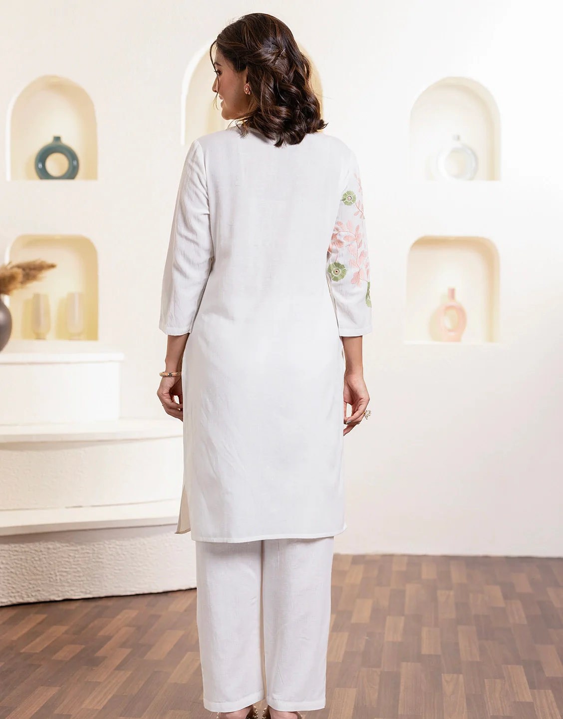 Sahiba Angel Embroidery Kurta Pant Set - Image 3