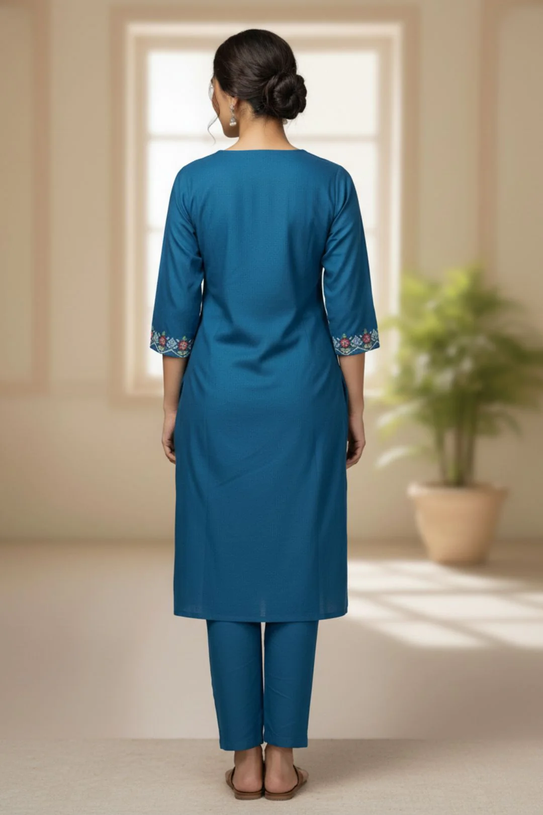 Ira Peacock Embroidered Co-ord Set - Image 3
