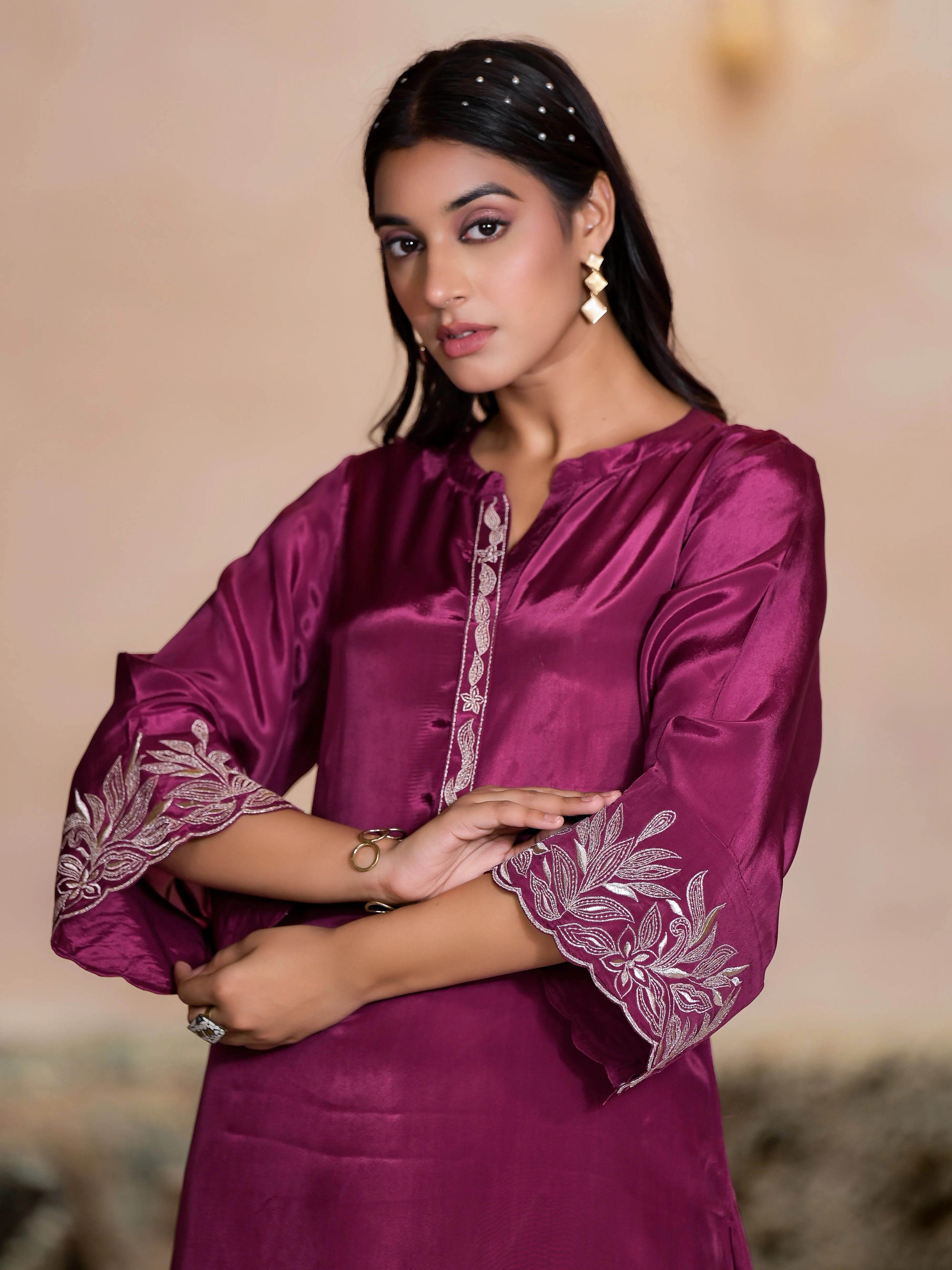 Irene Mulberry premium Co-Ord Set - Image 2