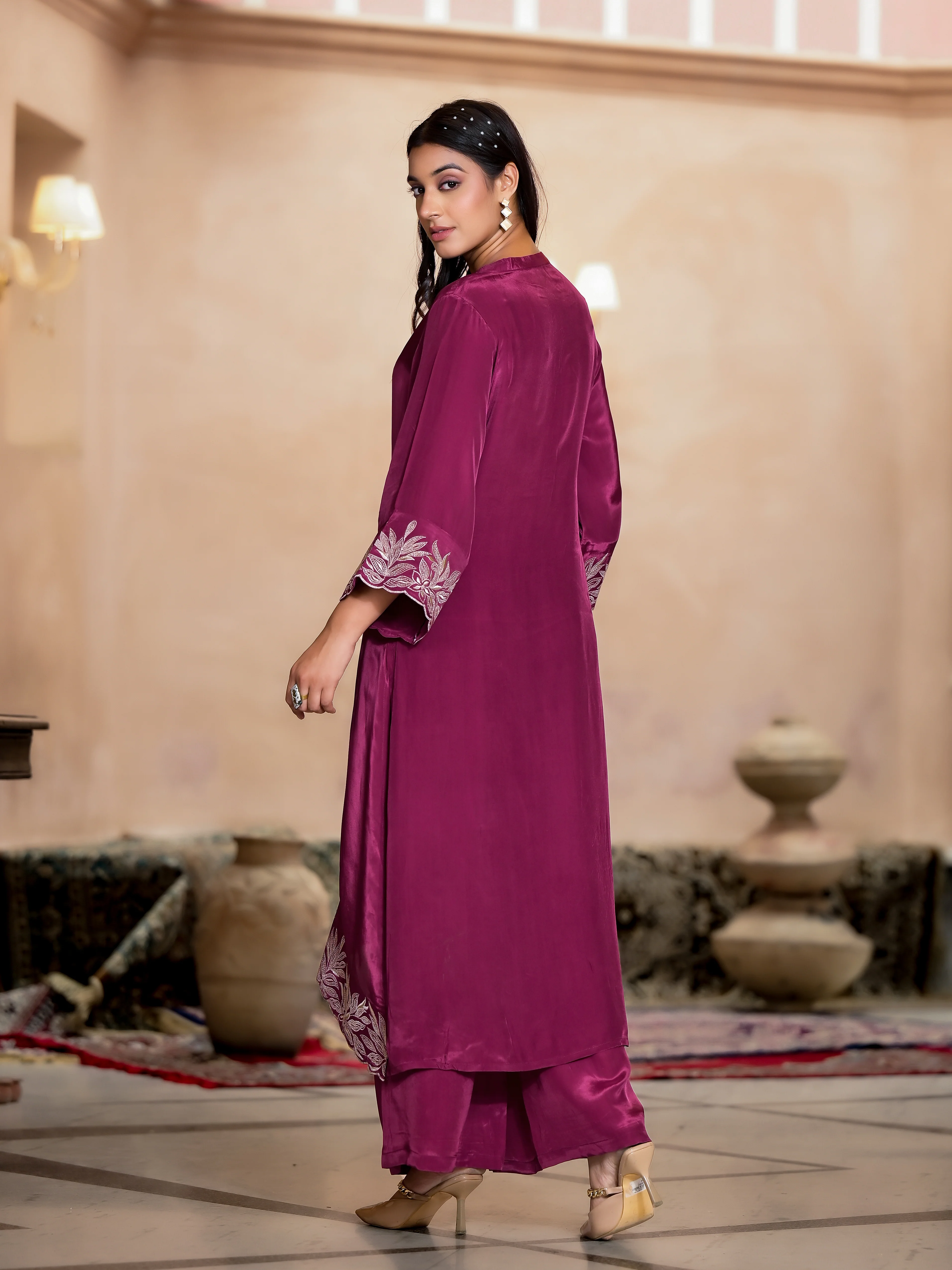 Irene Mulberry premium Co-Ord Set - Image 3