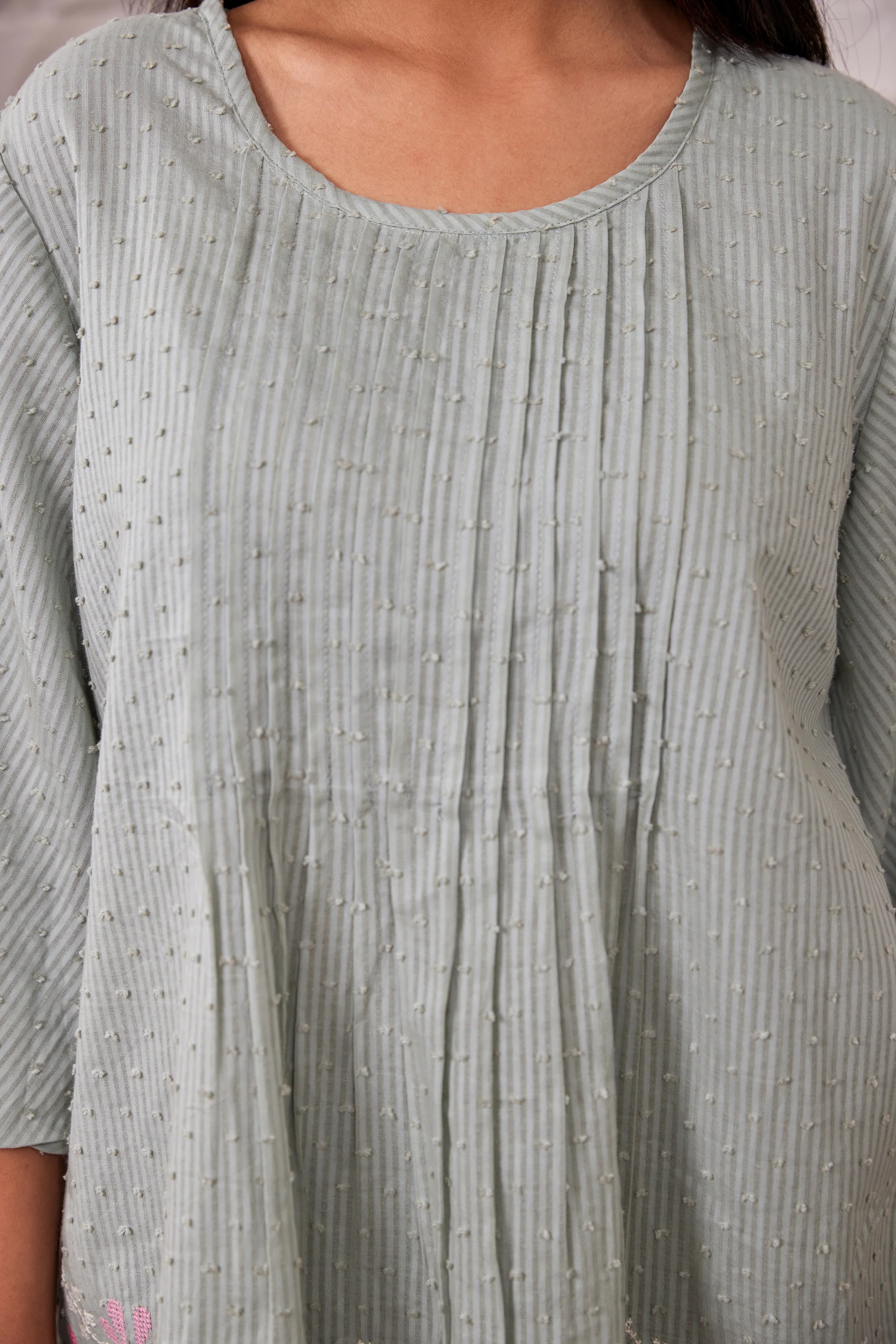 Konkana Fern Cotton Embroidery Top - Image 3