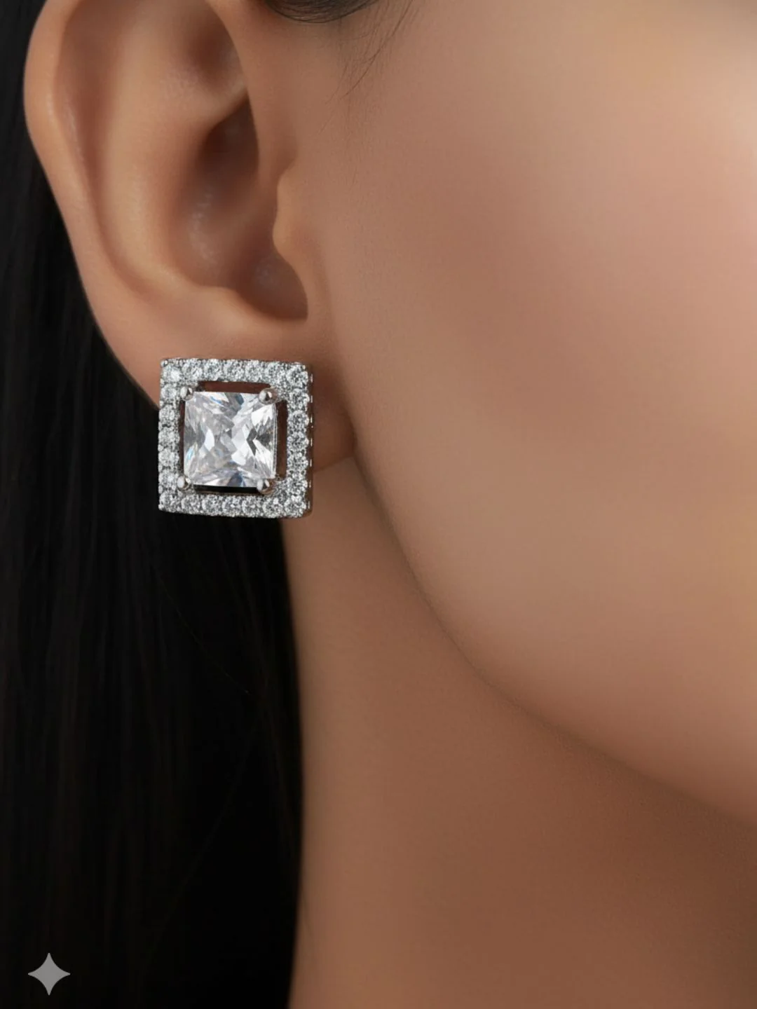 Shama Diamond Earing & Pendant Set - Image 4