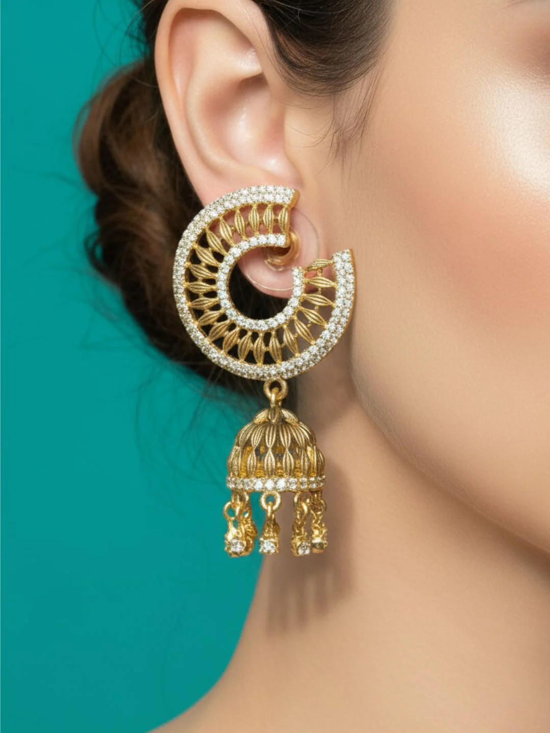 Antara Oxidised Earrings - Image 4