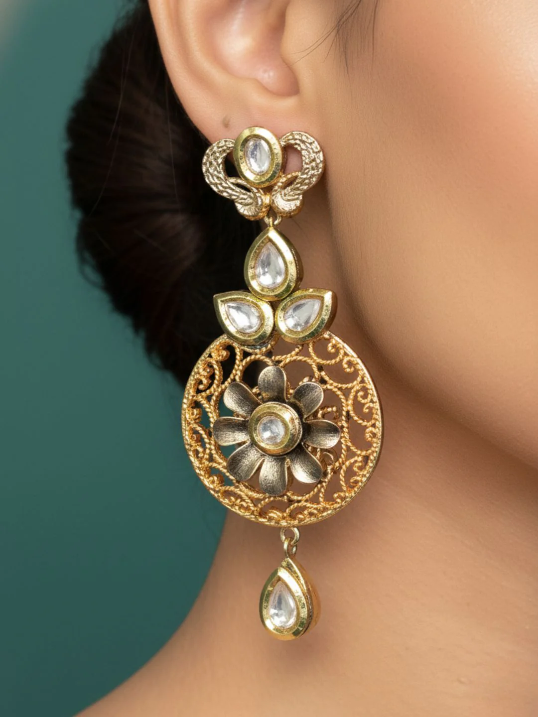 Antara Oxidised Earrings - Image 2