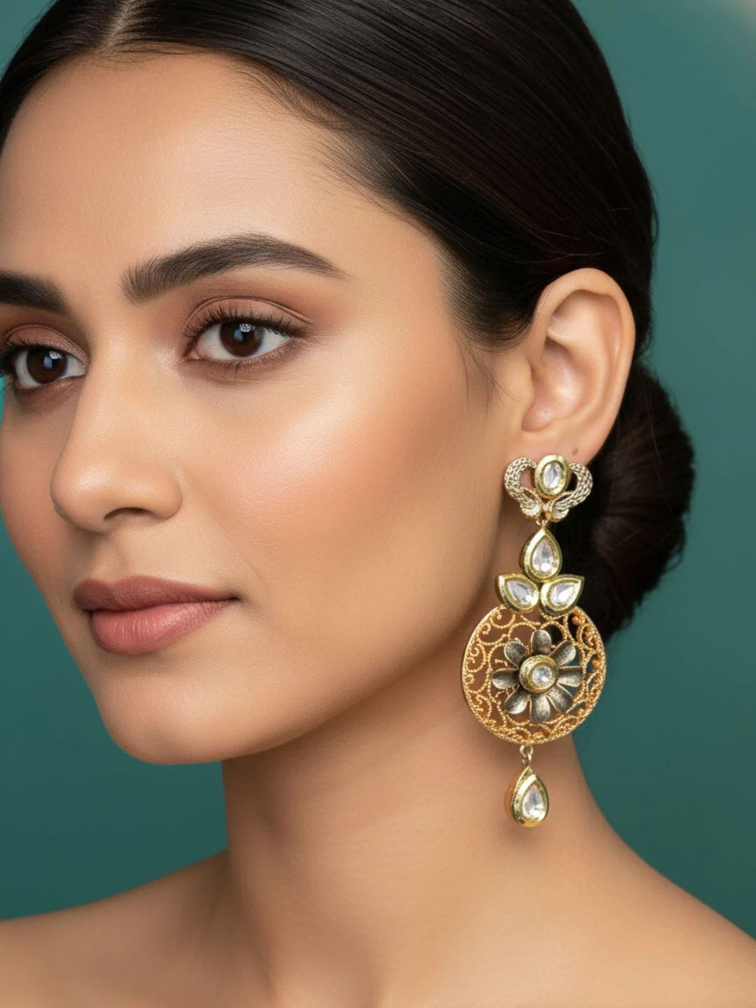 Antara Oxidised Earrings - Image 3