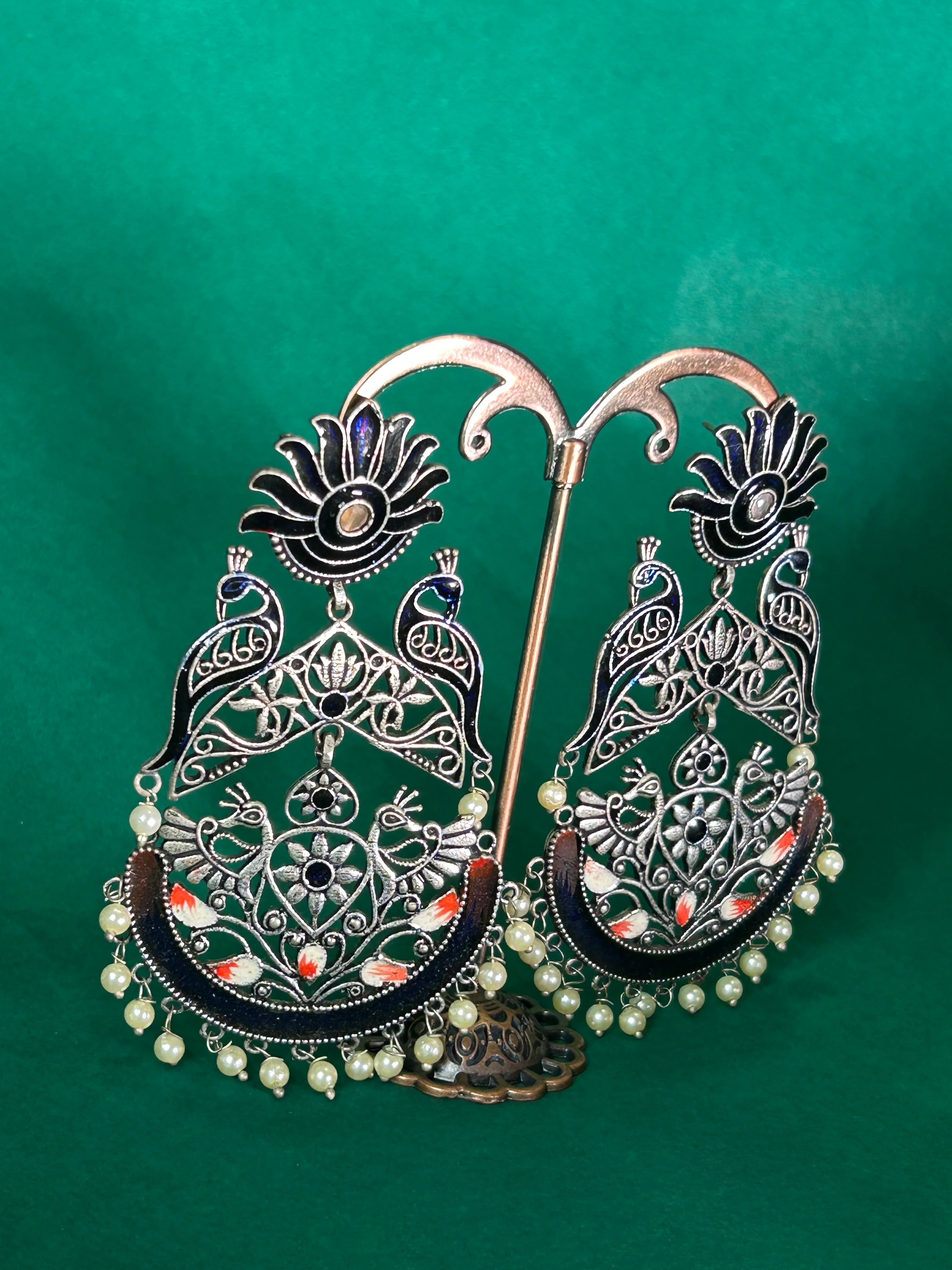 Antara Oxidised Earrings - Image 11