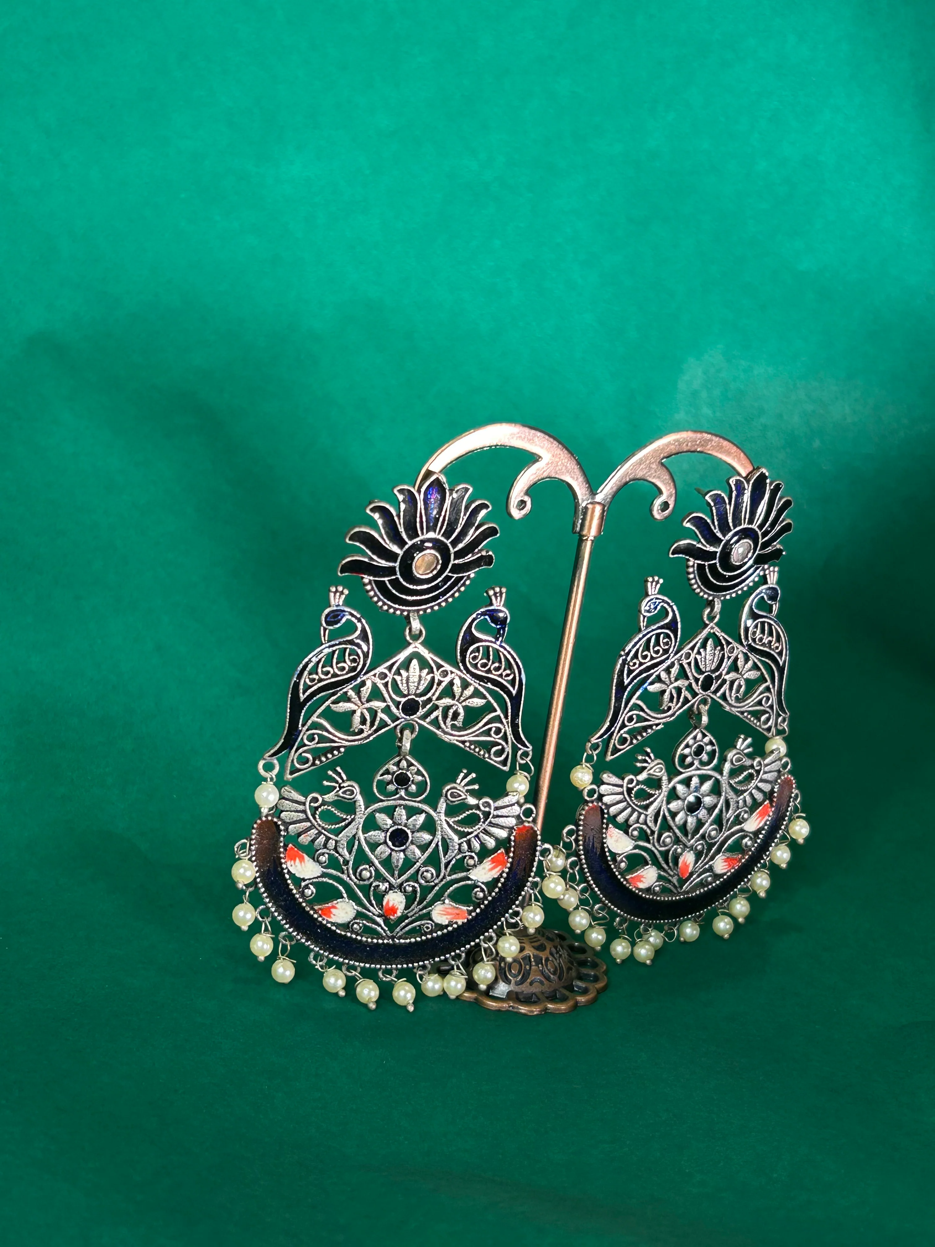 Antara Oxidised Earrings - Image 12