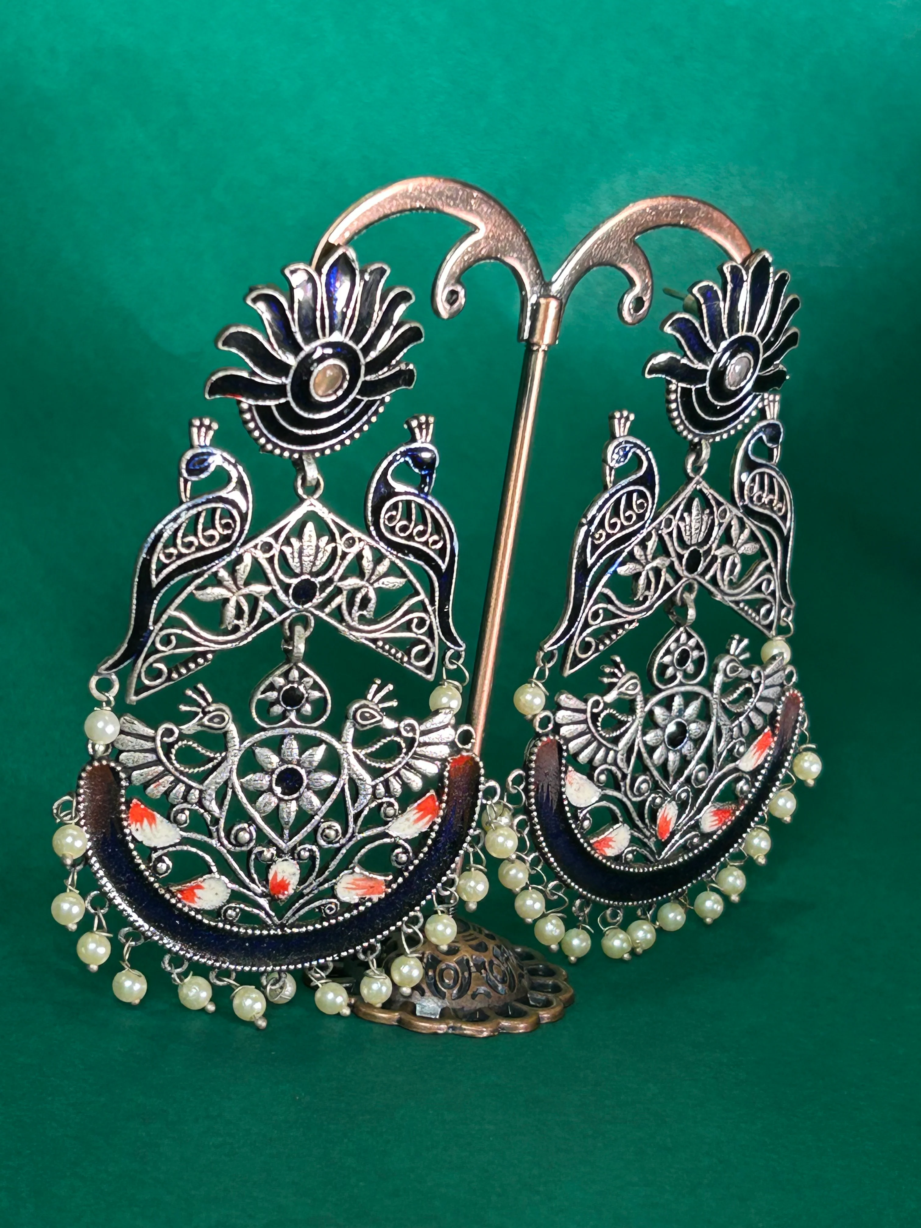 Antara Oxidised Earrings - Image 13