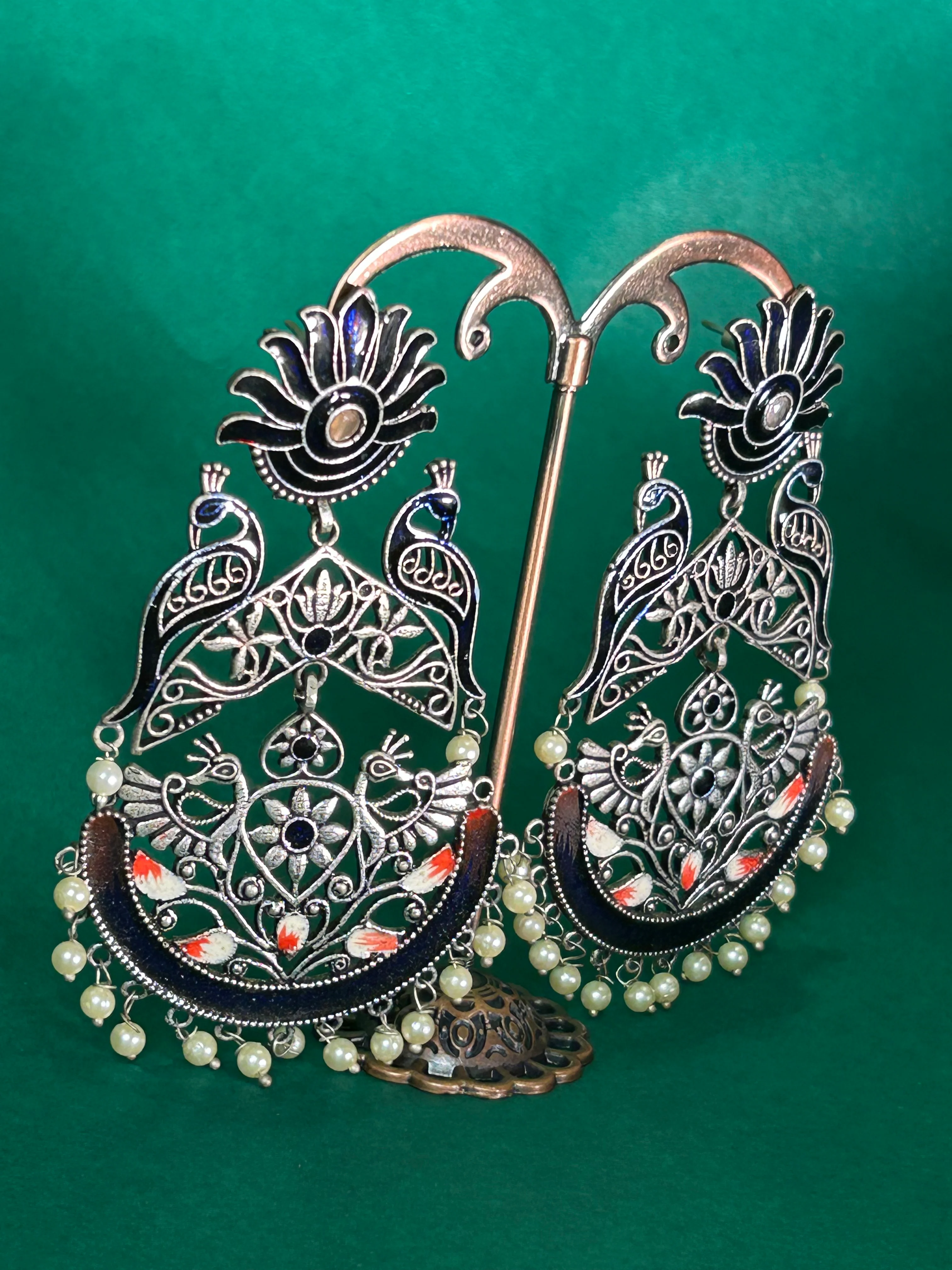 Antara Oxidised Earrings - Image 14