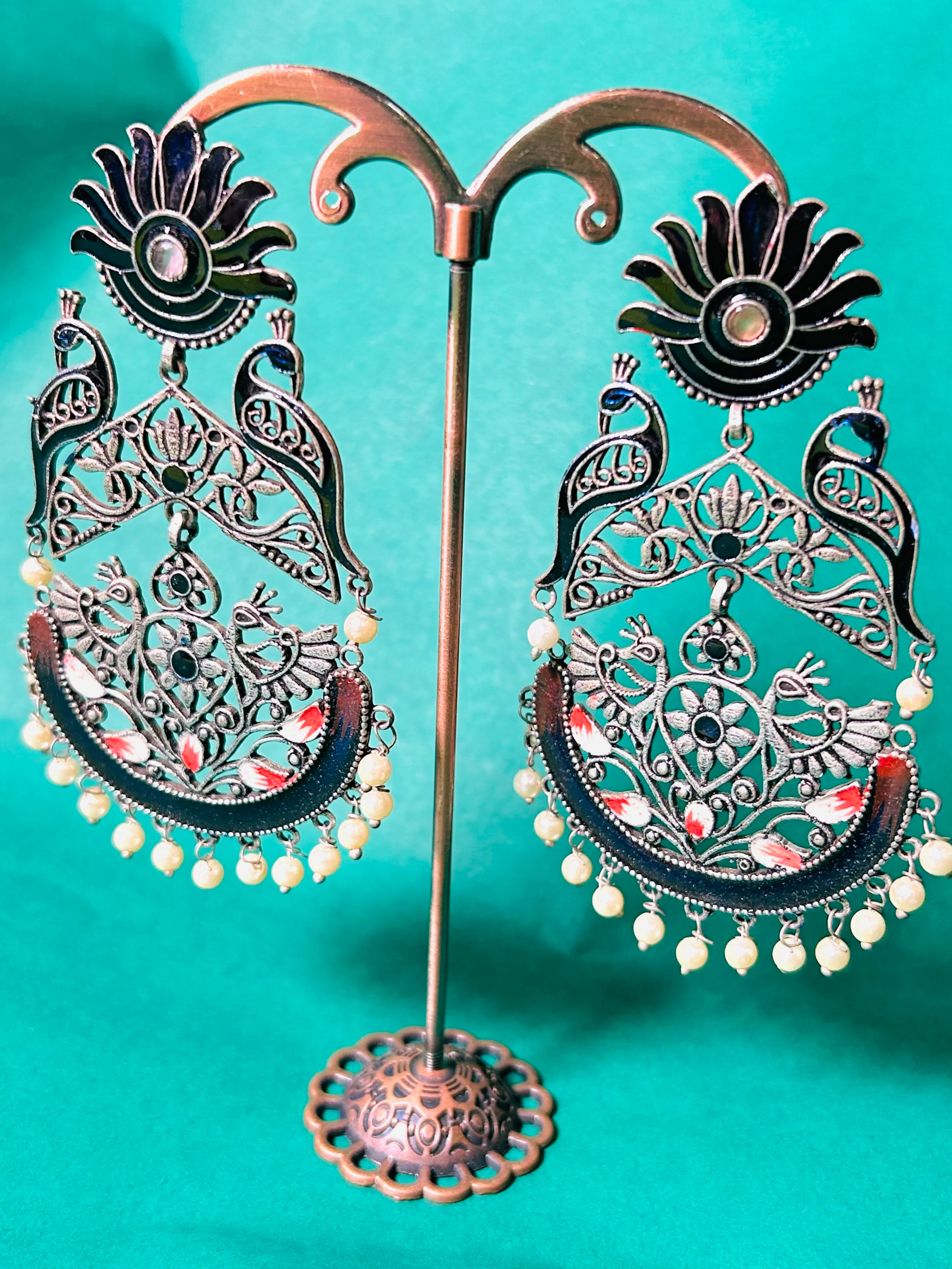 Antara Oxidised Earrings - Image 6