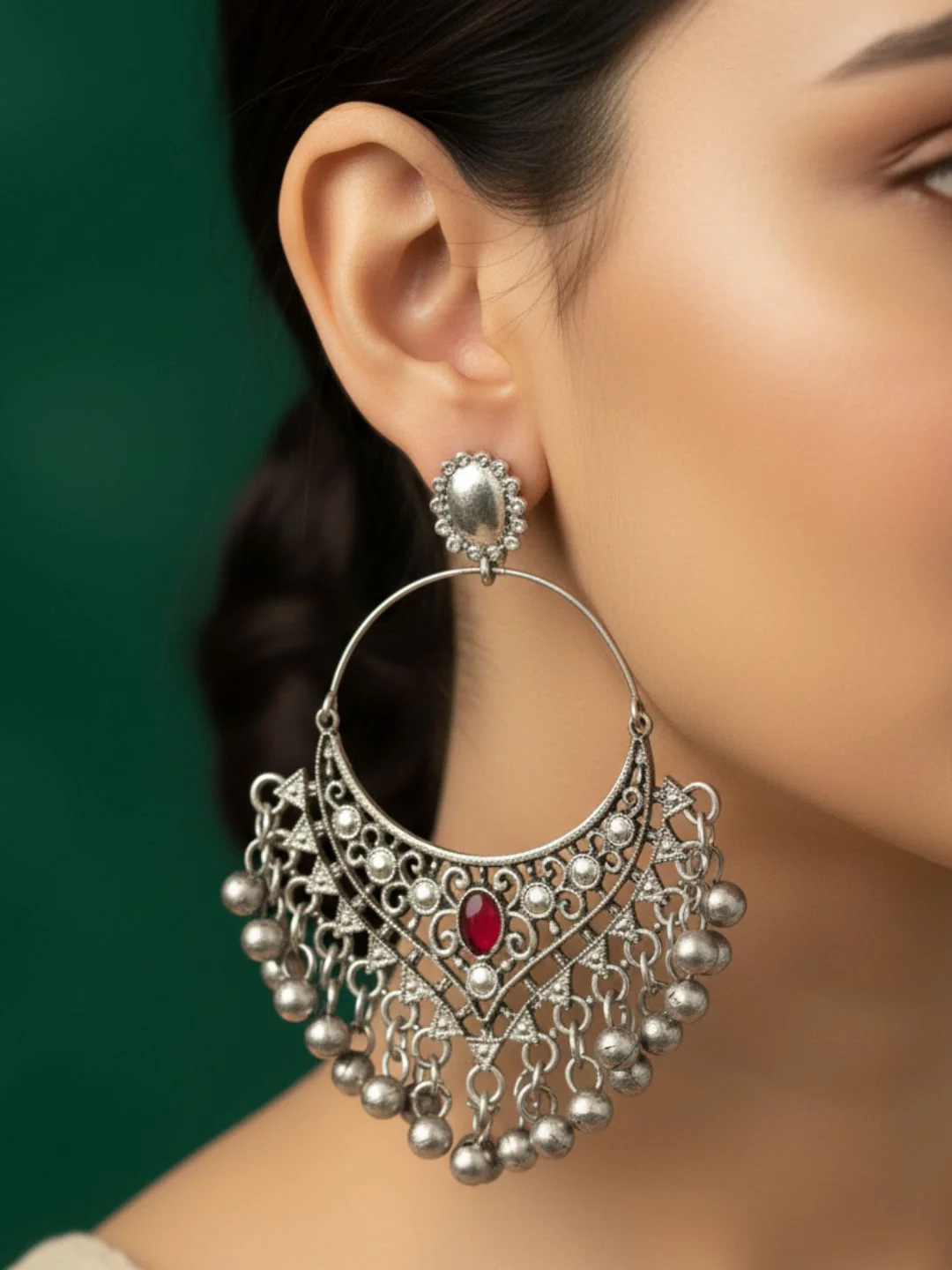 Antara Oxidised Earrings - Image 2