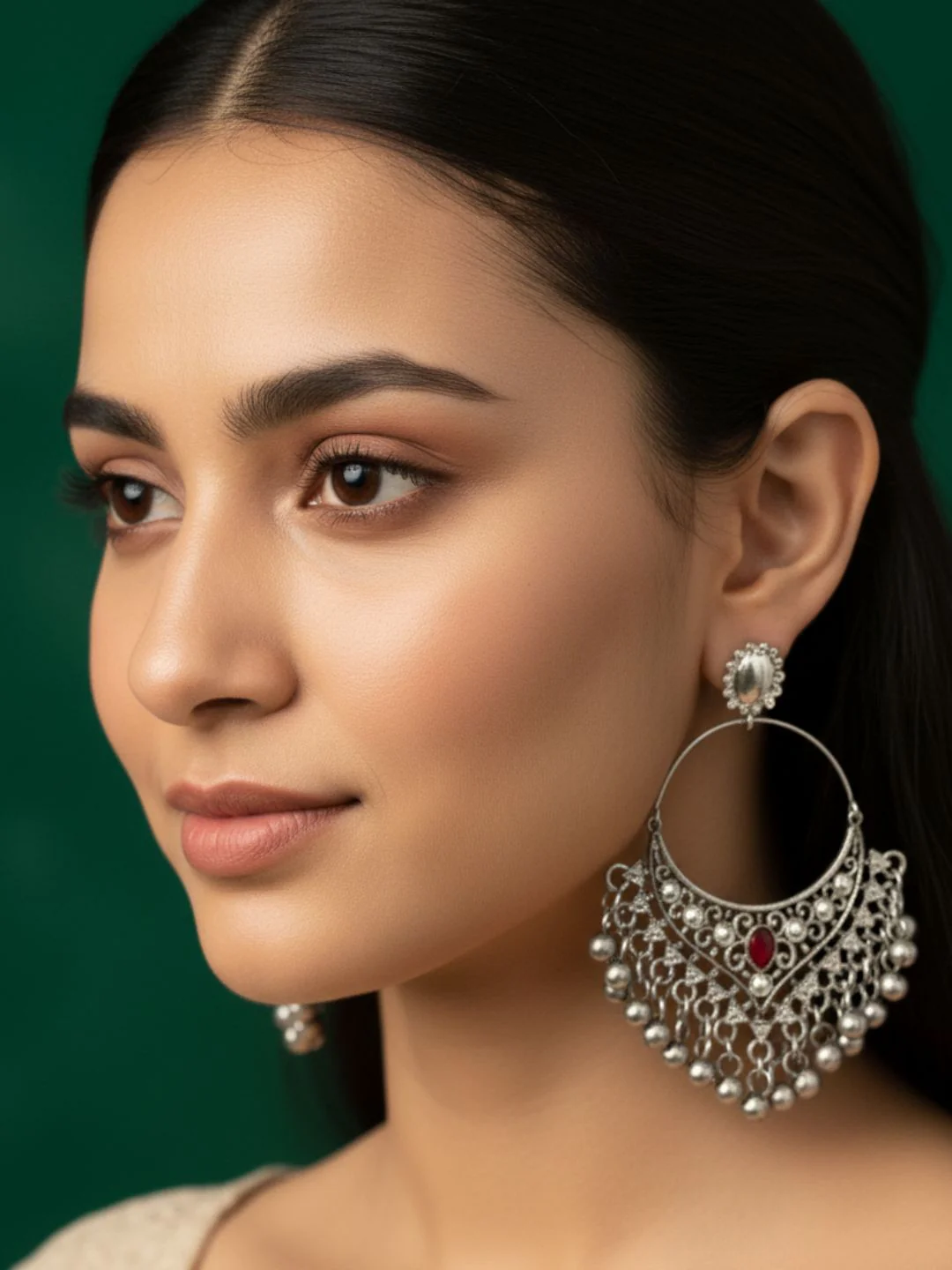 Antara Oxidised Earrings - Image 4