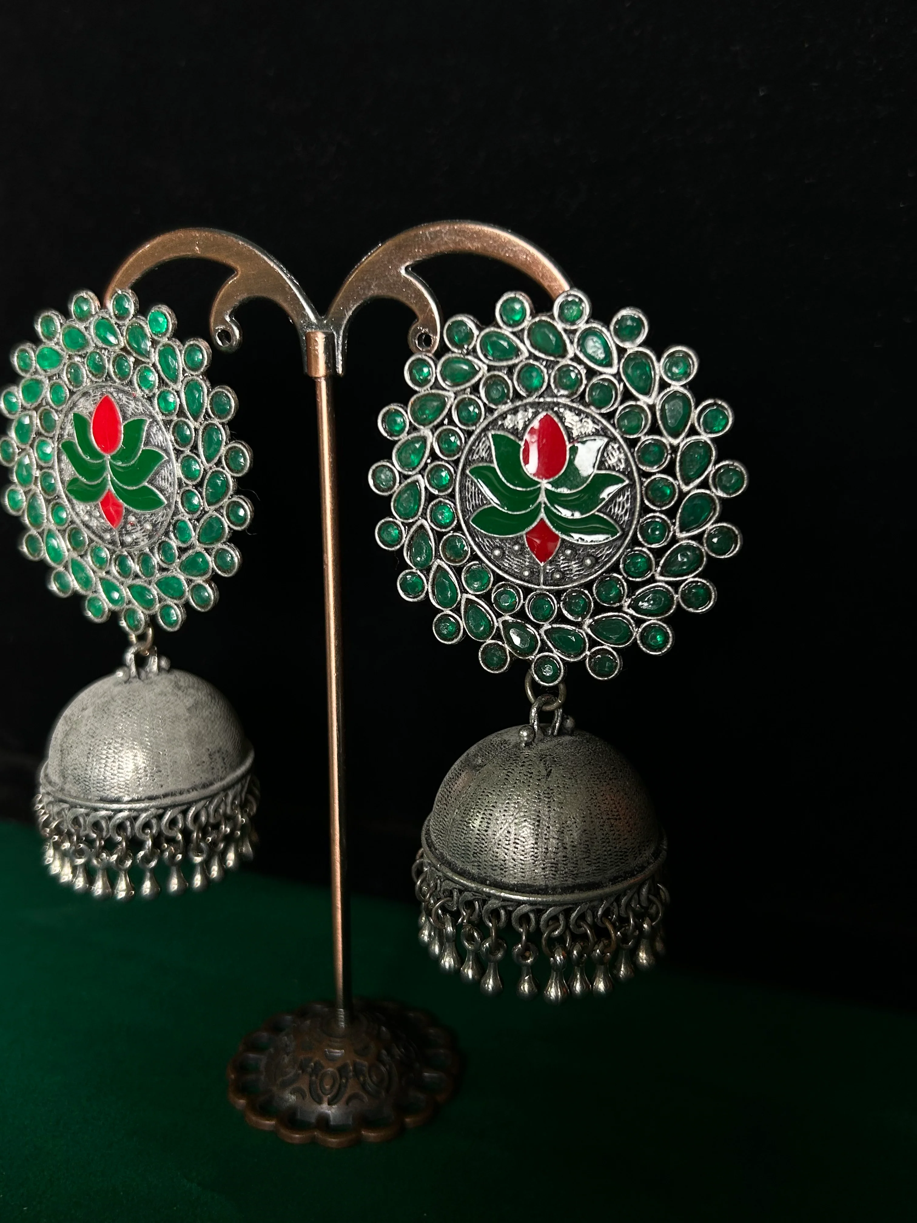 Antara Oxidised Earrings - Image 5