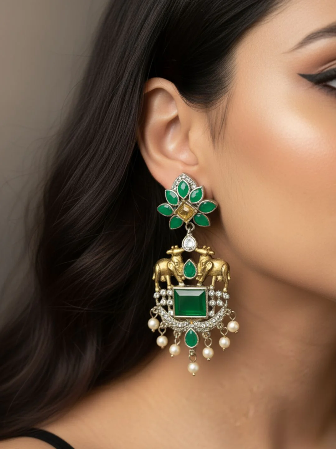 Antara Oxidised Earrings - Image 2