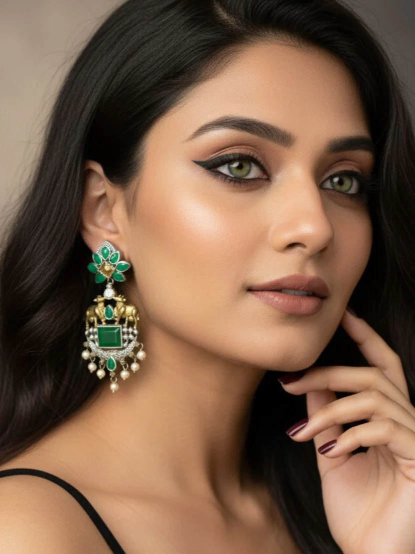 Antara Oxidised Earrings - Image 4