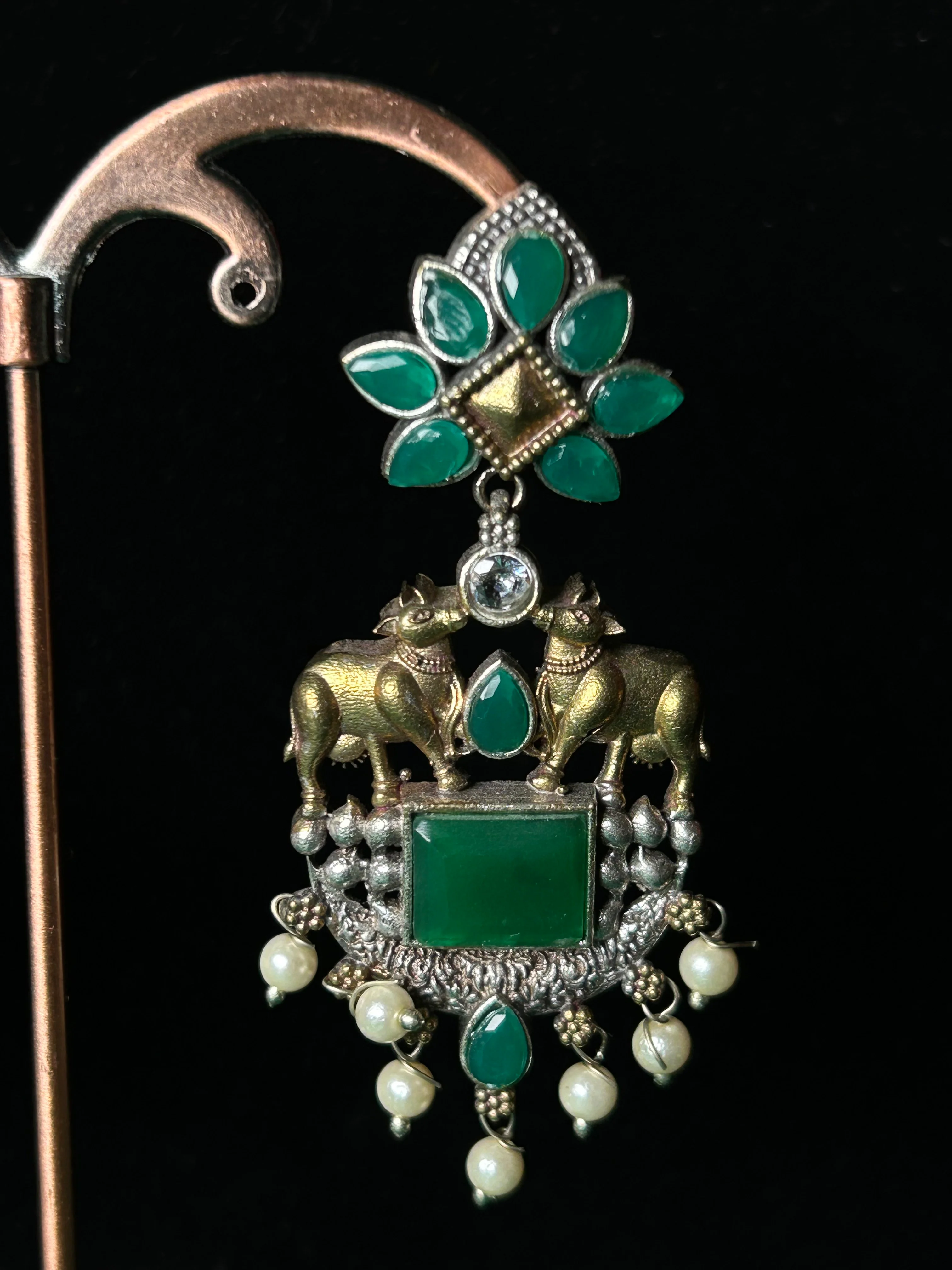 Antara Oxidised Earrings - Image 6