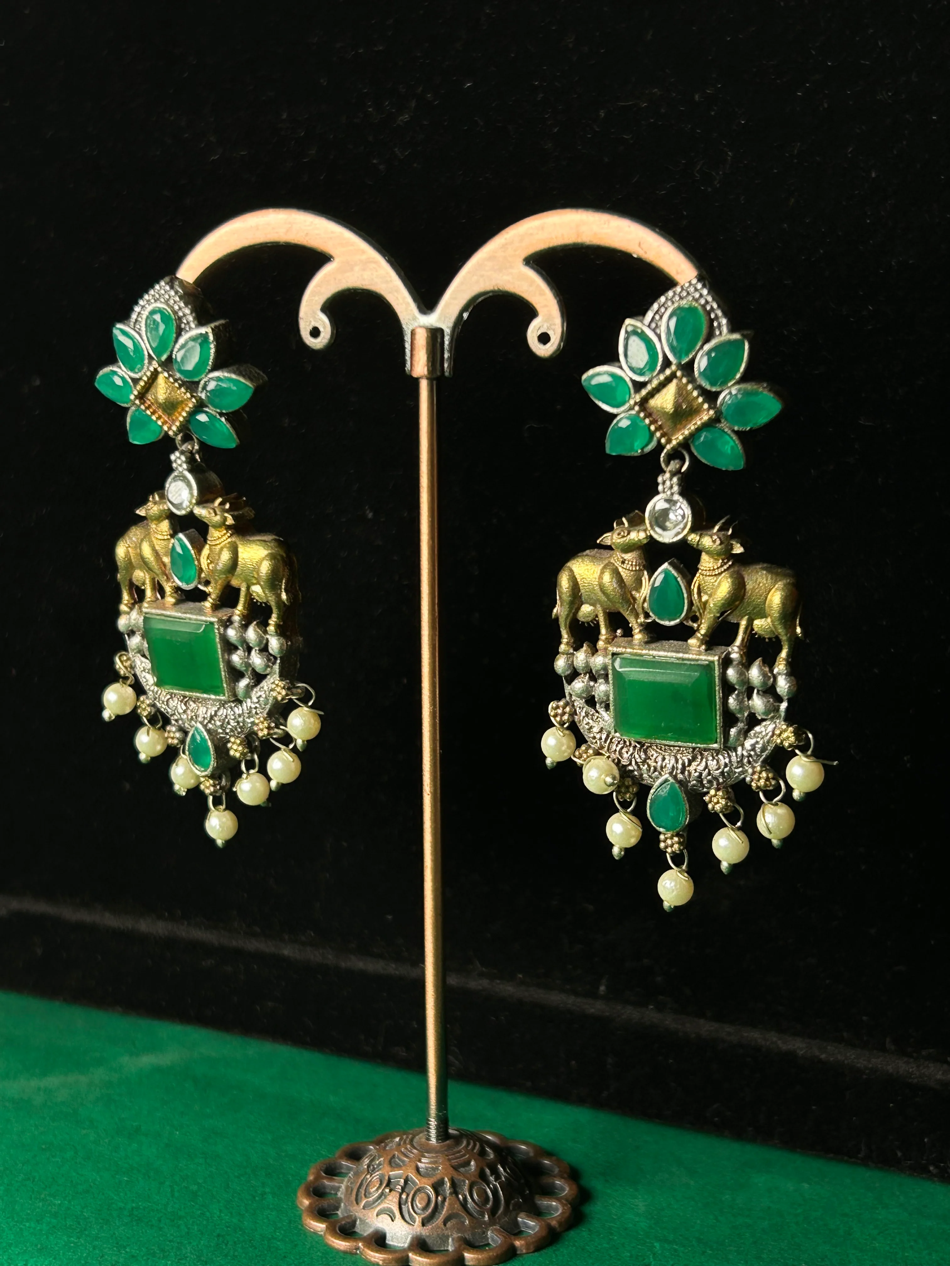 Antara Oxidised Earrings - Image 7