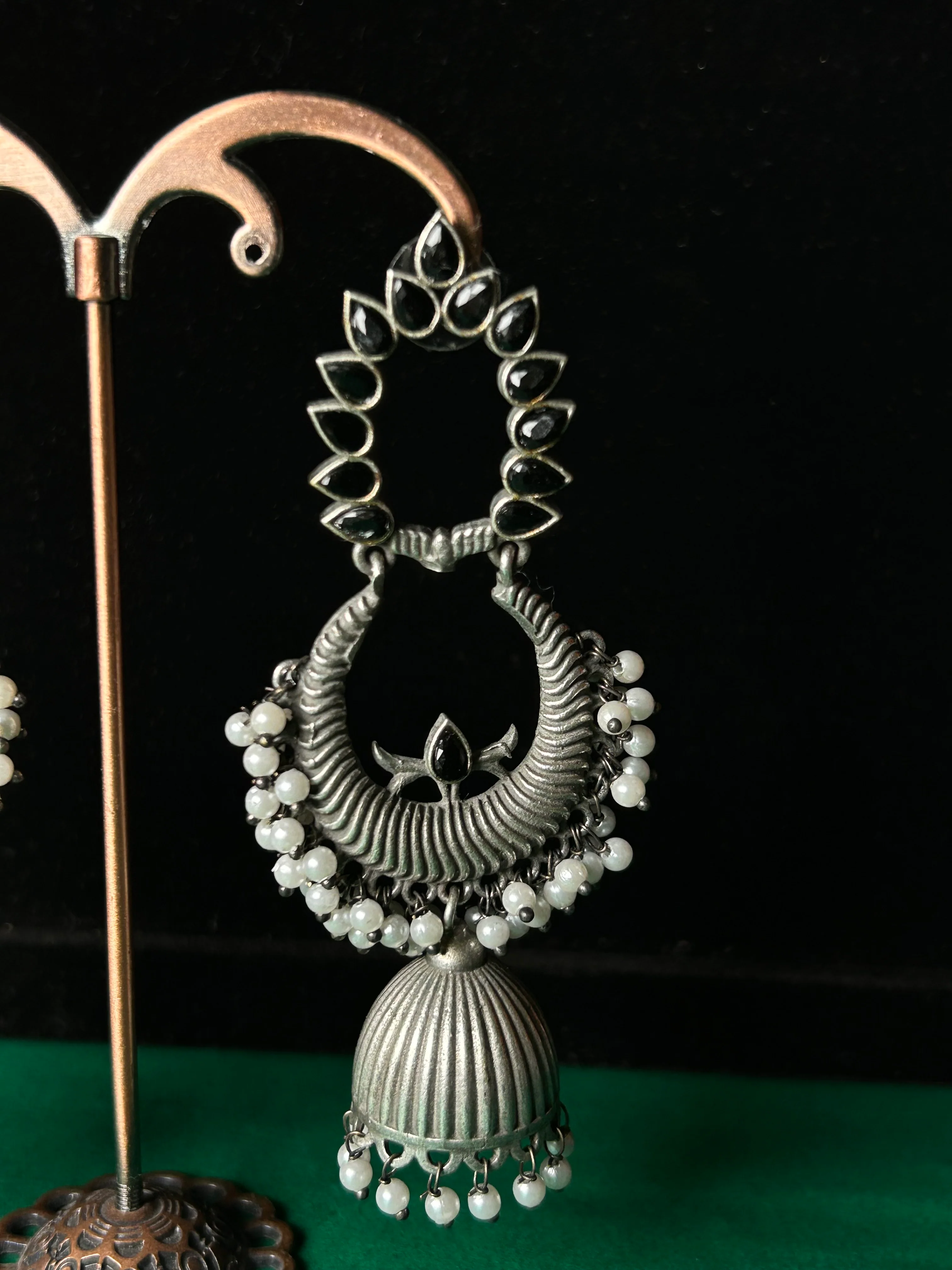 Antara Oxidised Earrings - Image 5