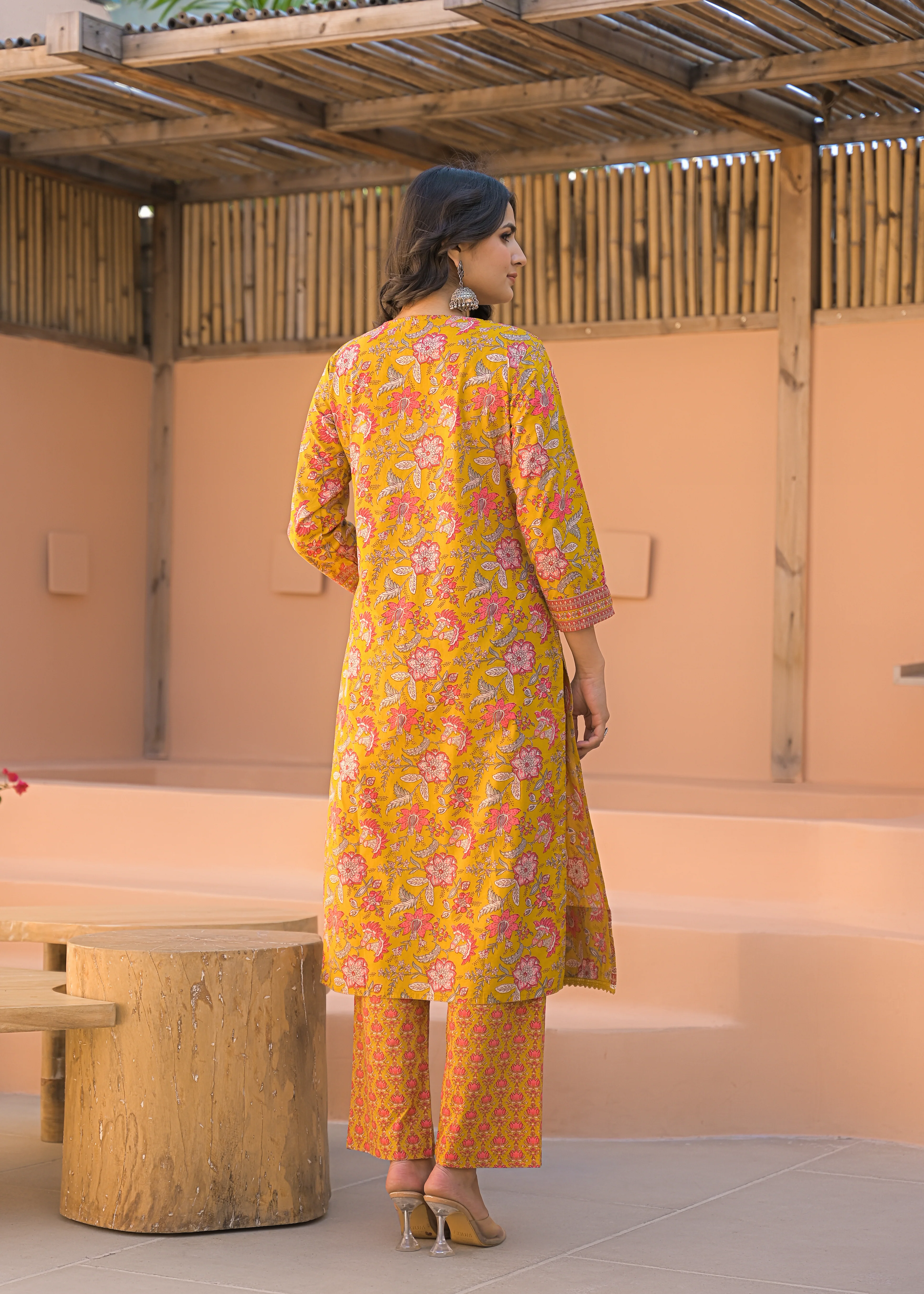 Sahila Amber Cotton Printed Suit Set - Image 3