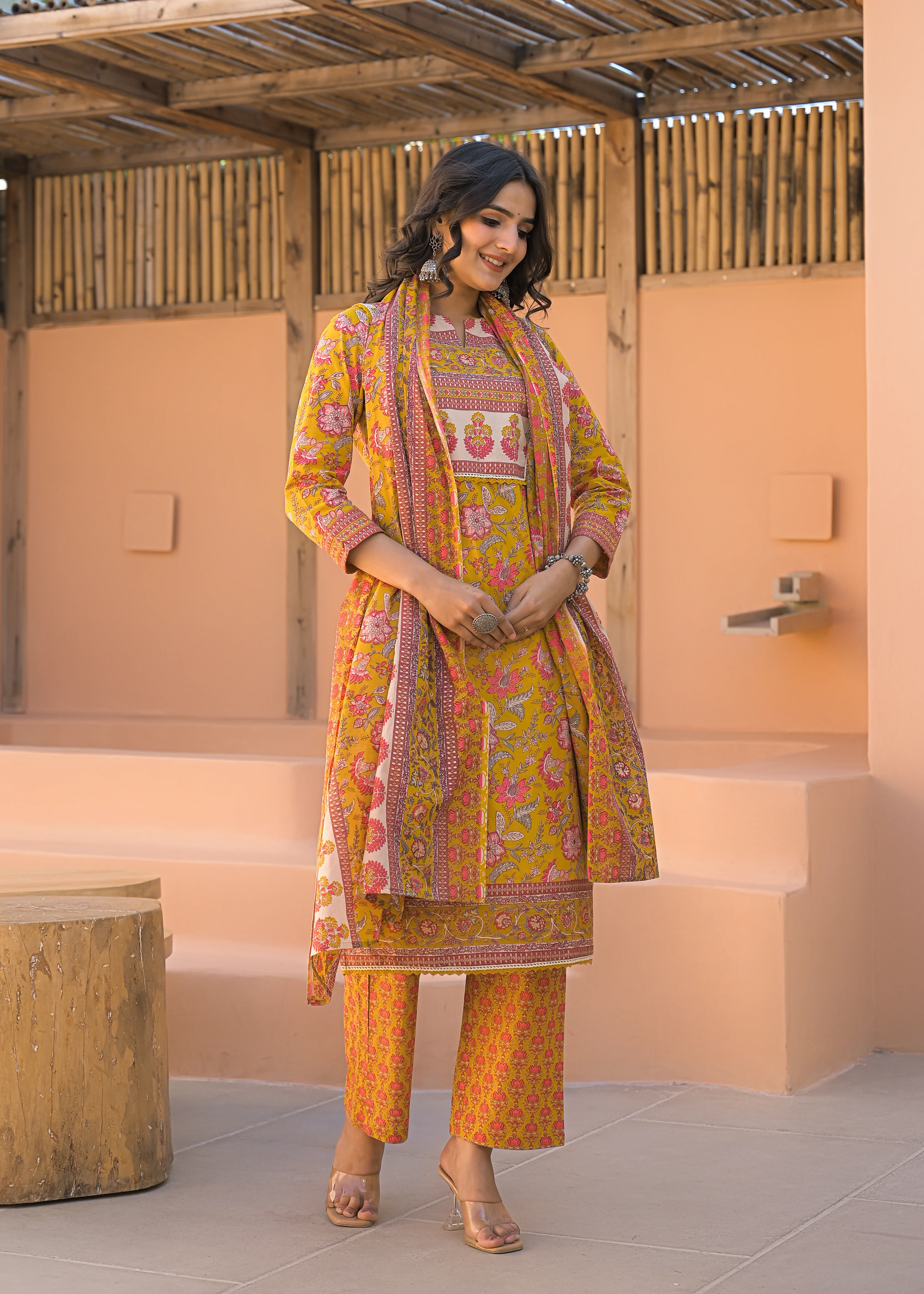 Sahila Amber Cotton Printed Suit Set - Image 6