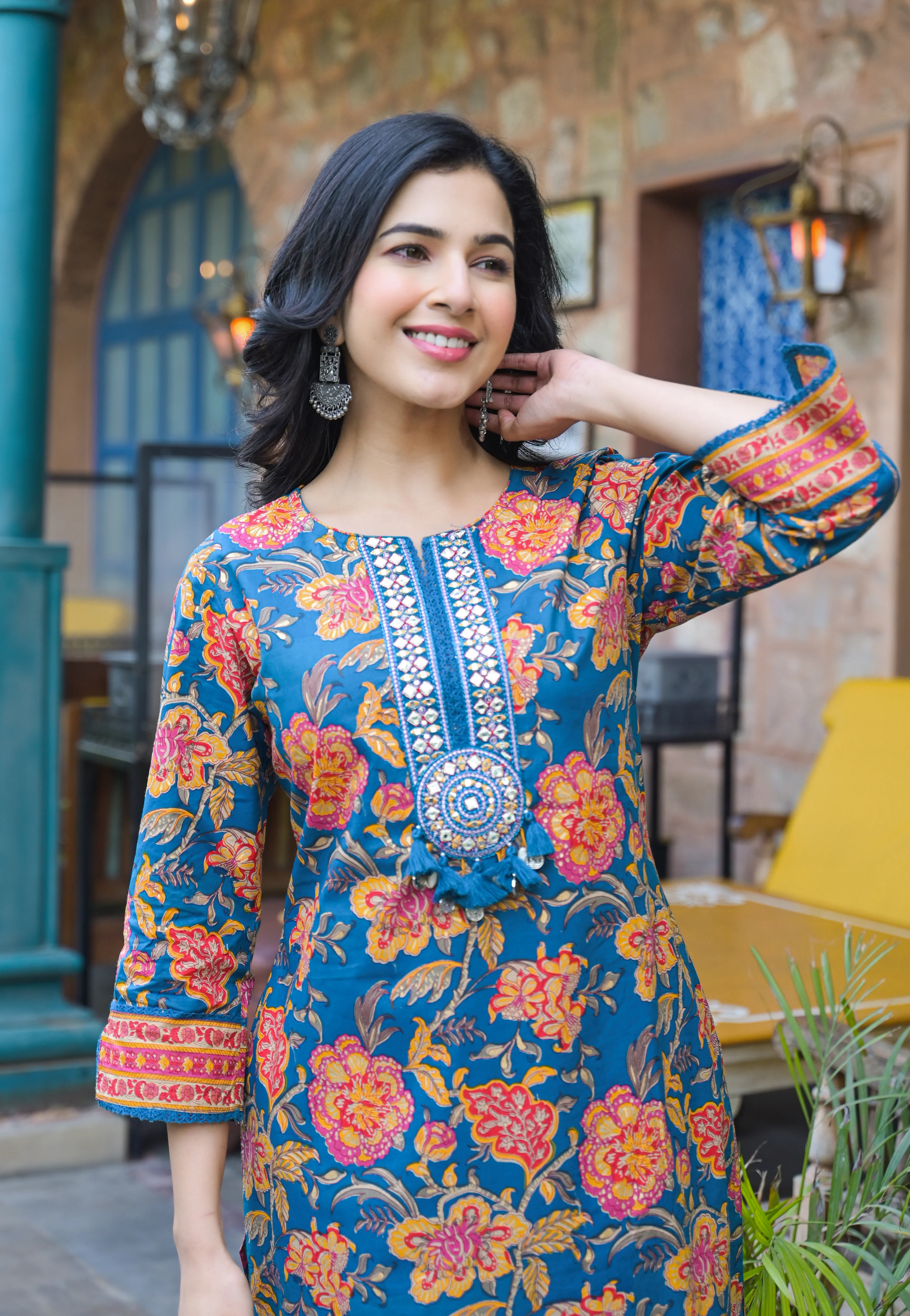 Sahila Lapis Cotton Co-ord Set - Image 3