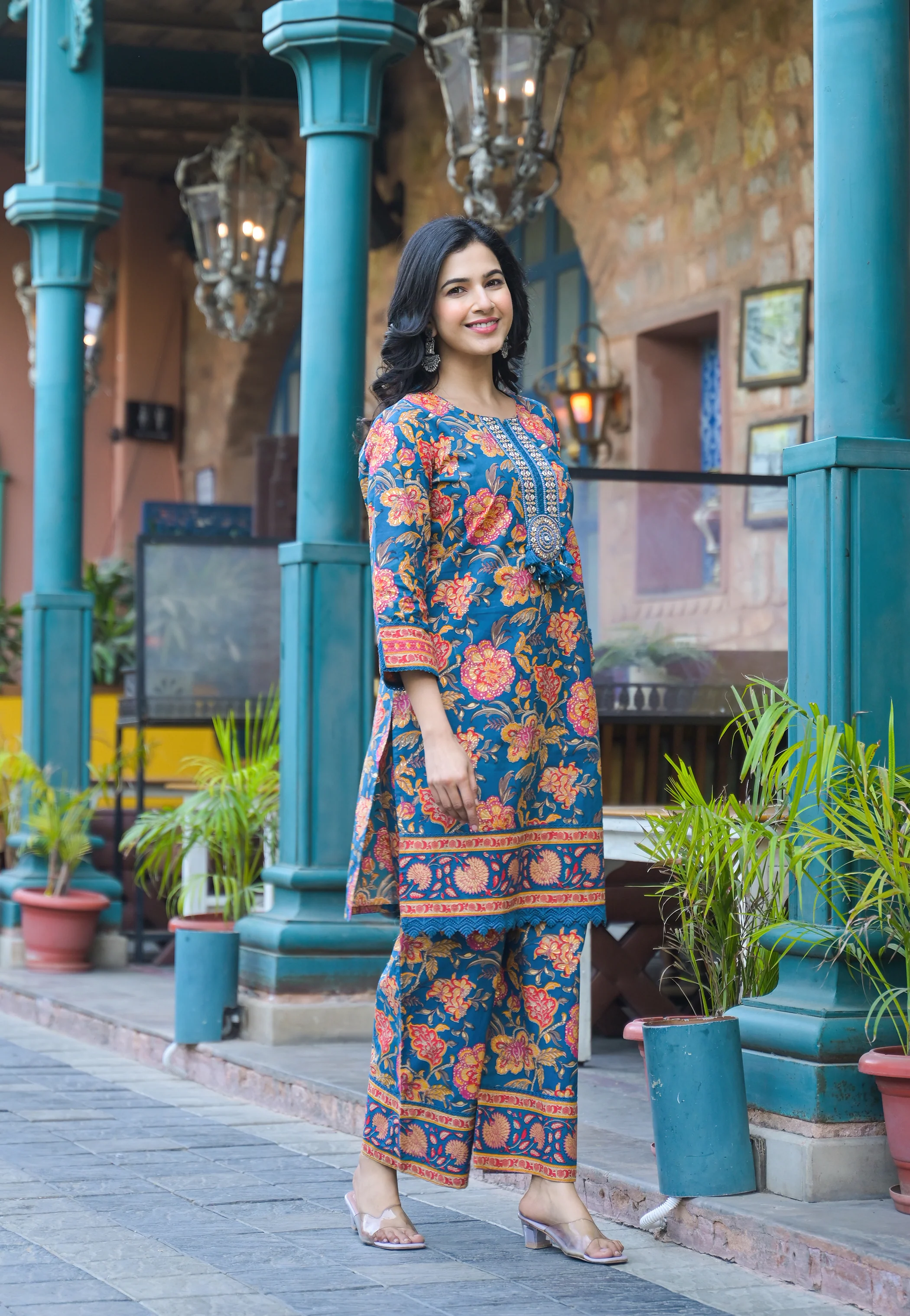 Sahila Lapis Cotton Co-ord Set - Image 6