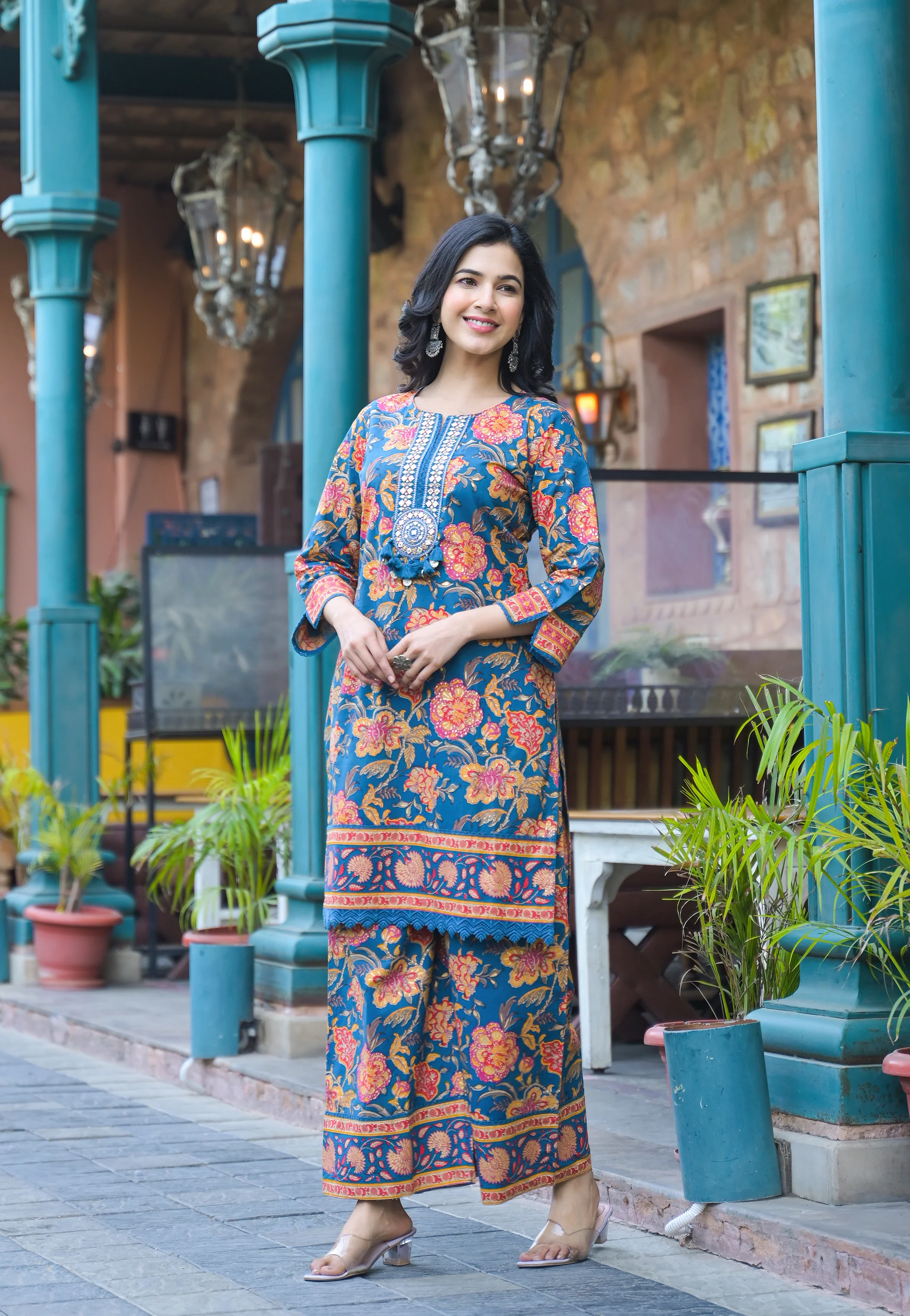 Sahila Lapis Cotton Co-ord Set - Image 7