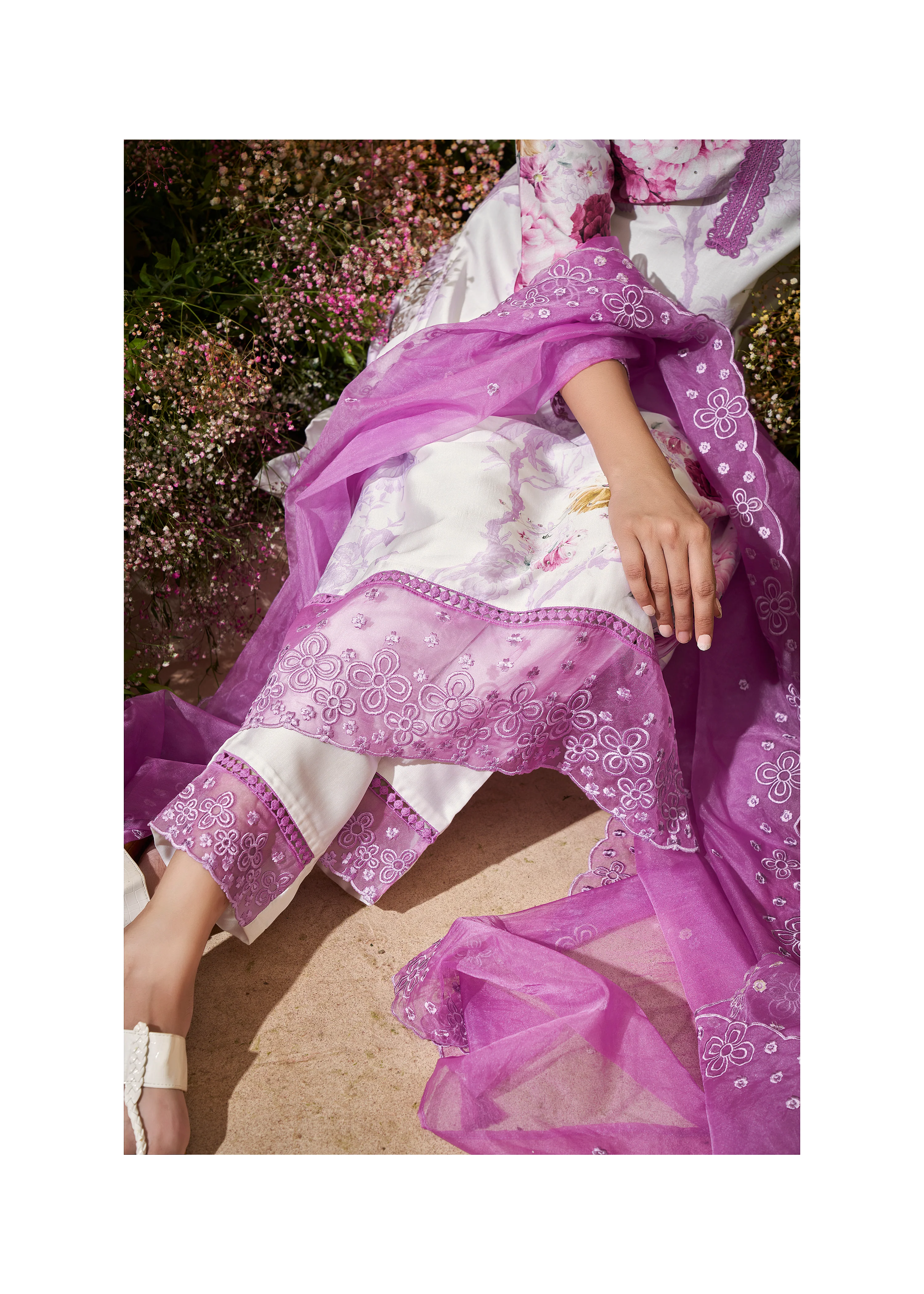 VEDA PURPLE FLORAL PRINTED SUIT SET - Image 6