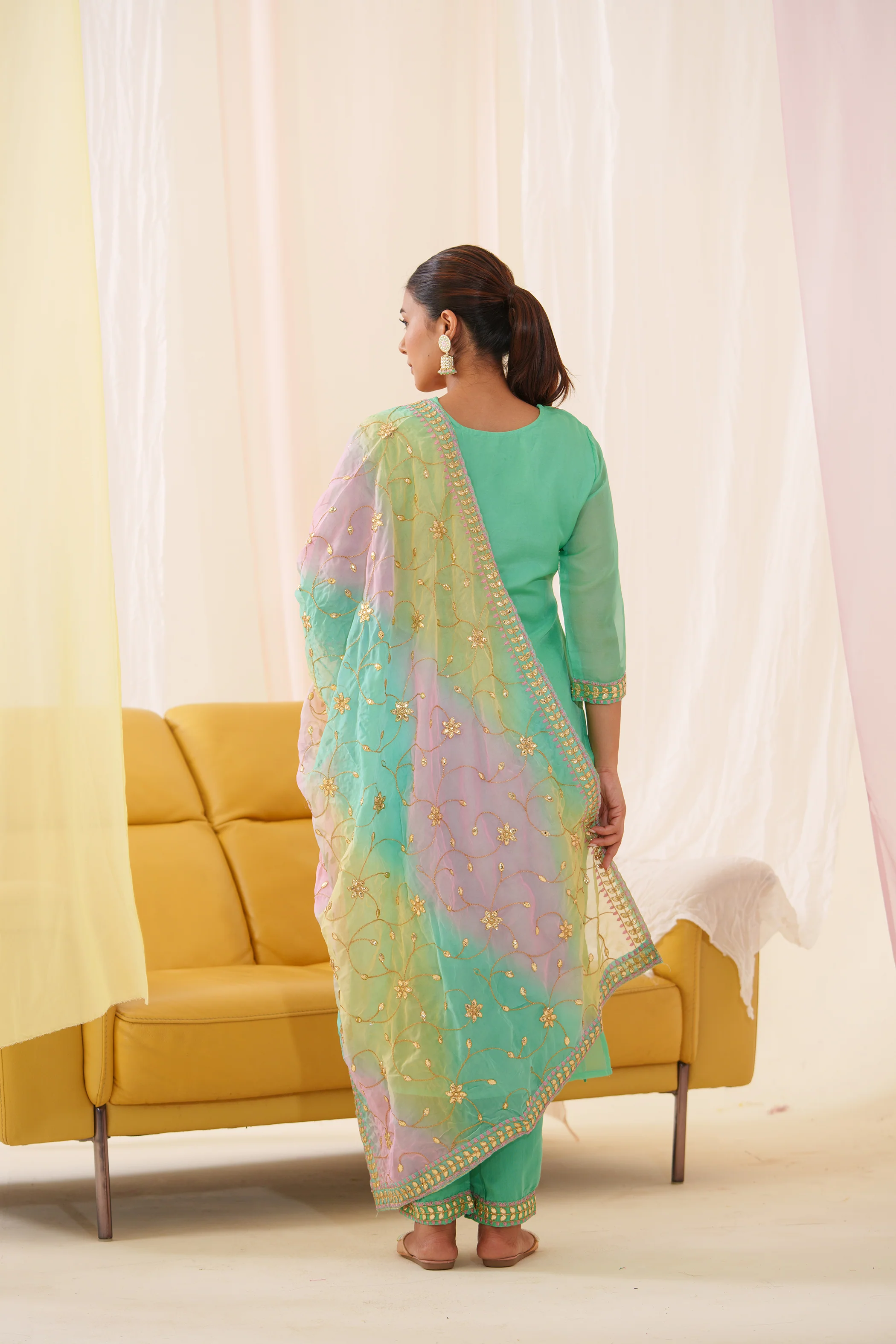 Anila Lapis Full Work Suit Set - Image 12